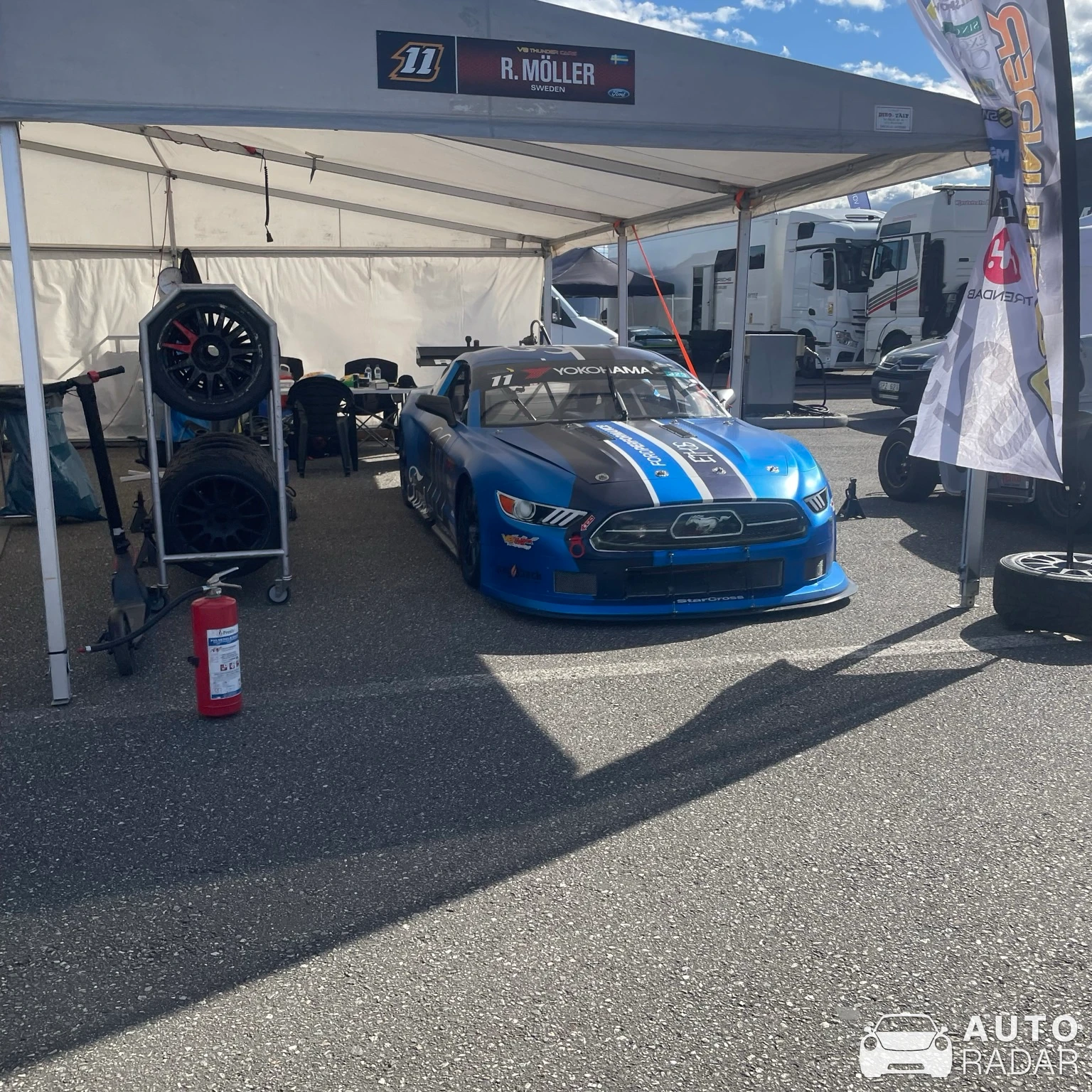 Ford Mustang NASCAR spotted in Örebro