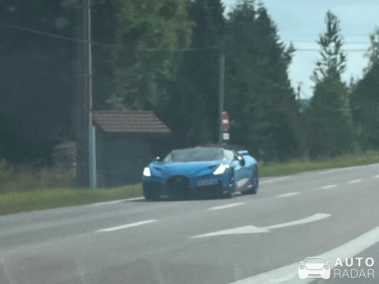 Bugatti W16 Mistral spotted