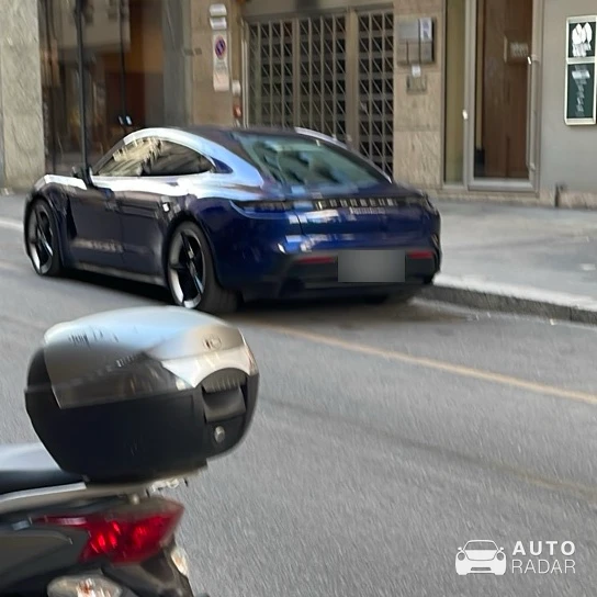 Porsche Taycan Turbo spotted in Milan