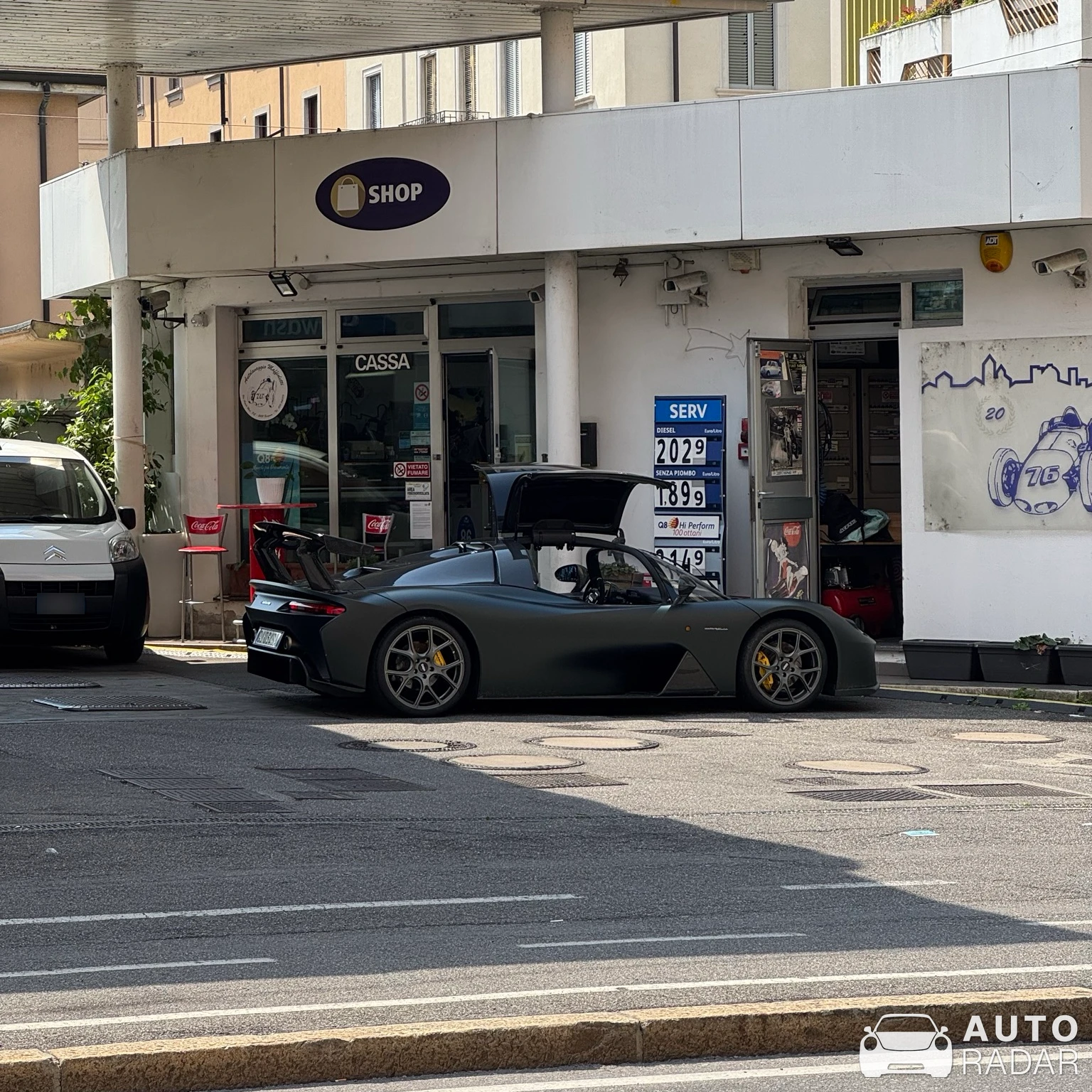 Dallara Stradale D50 spotted in Bergamo