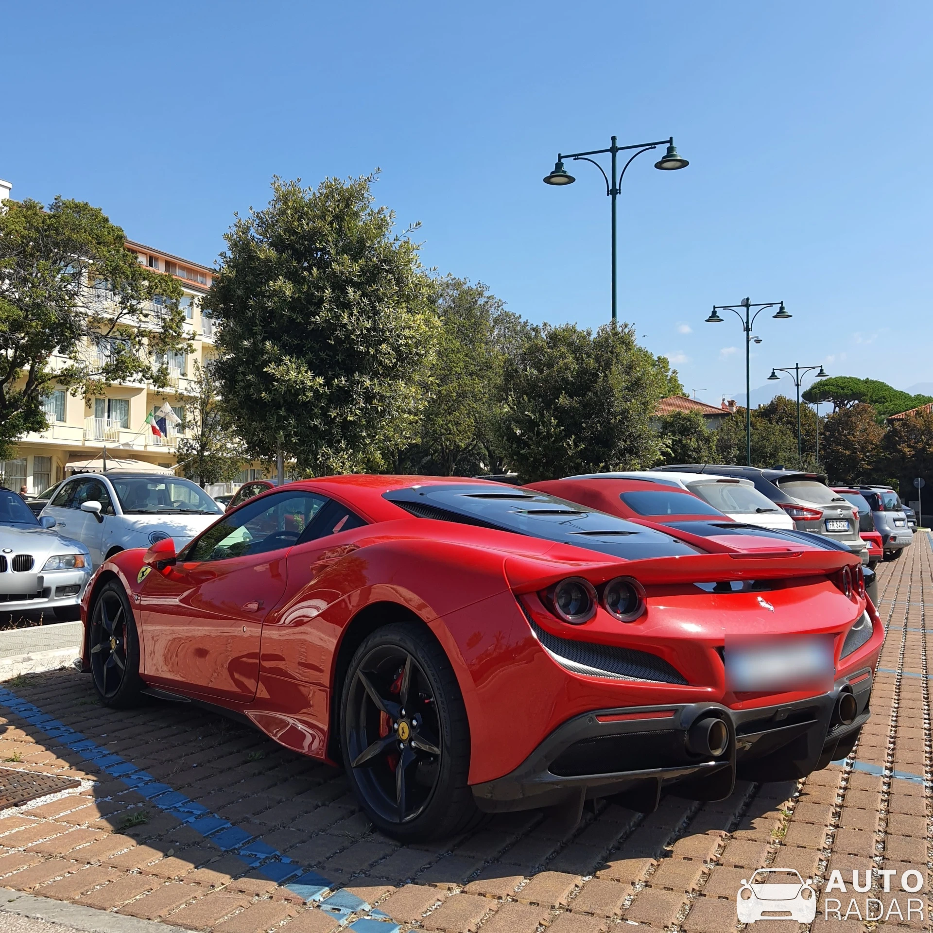Ferrari F8 Tributo spotted in Viareggio