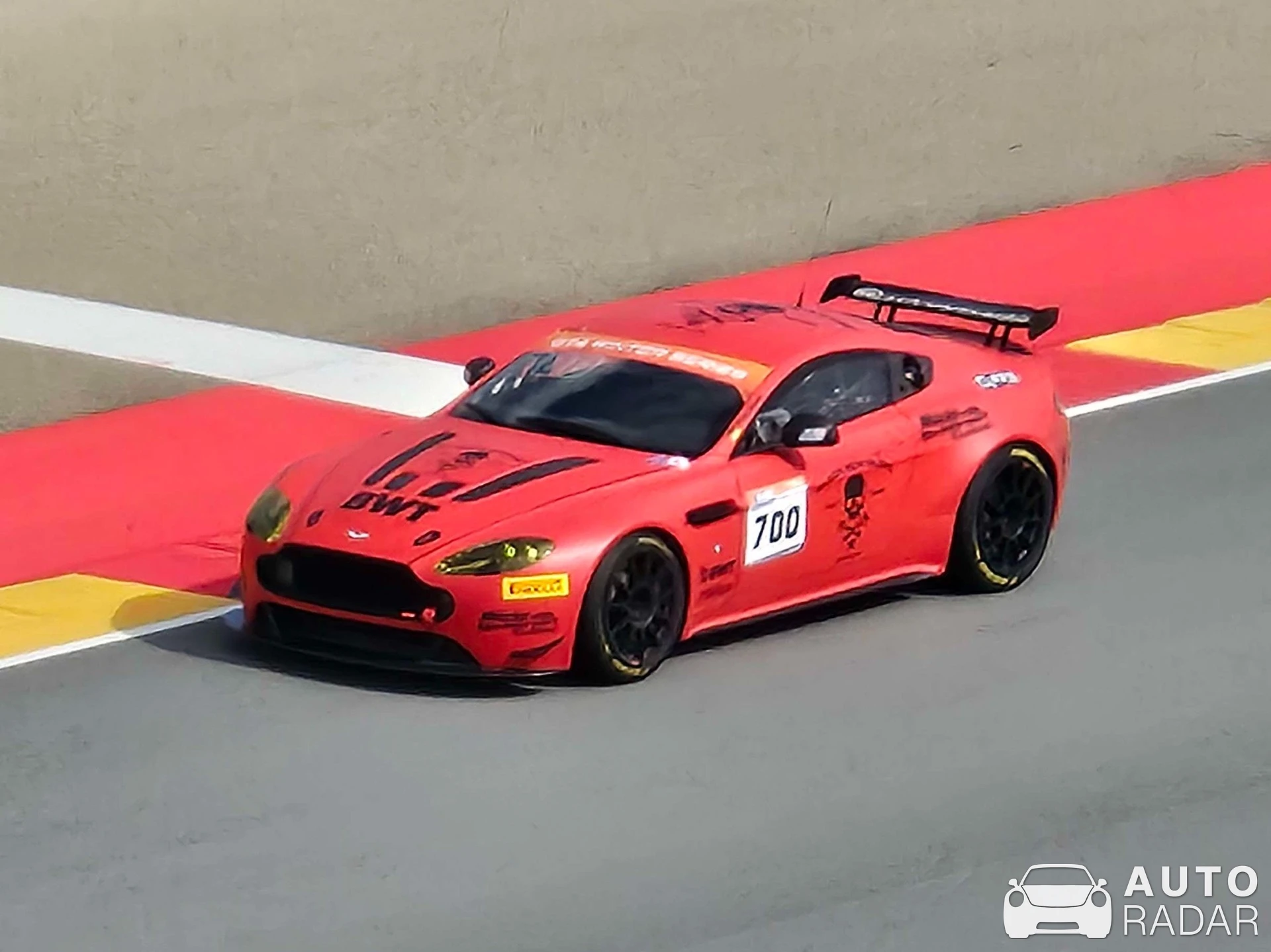 Aston Martin V8 Vantage GT4 spotted in Alcañiz