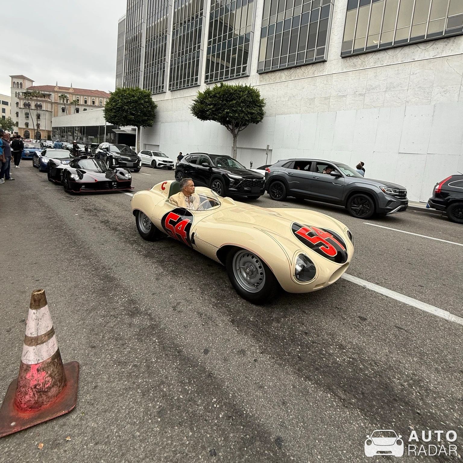 Jaguar D-Type spotted in Beverly Hills