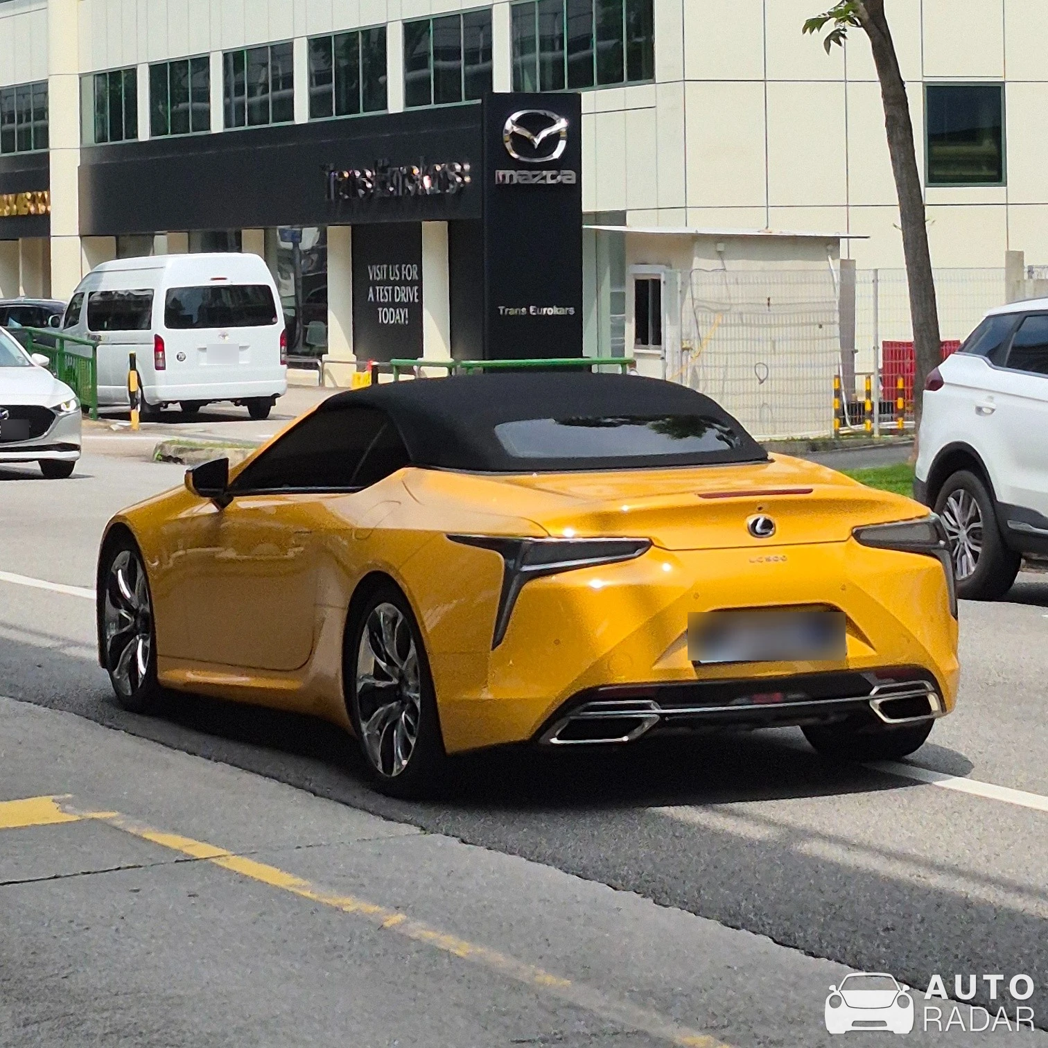 Lexus LC 500 Convertible spotted in Singapore
