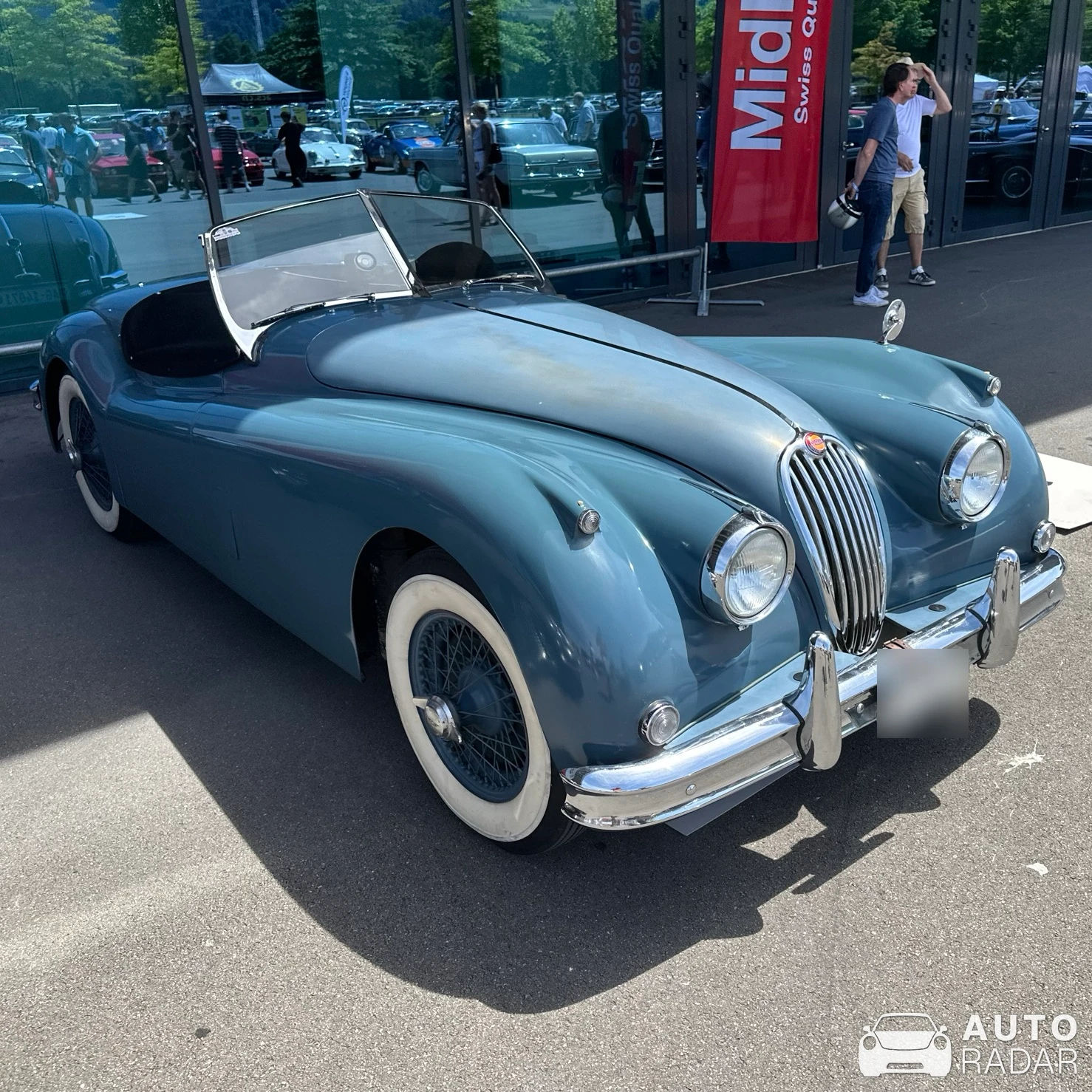 Jaguar XK120 Roadster spotted in Luzern