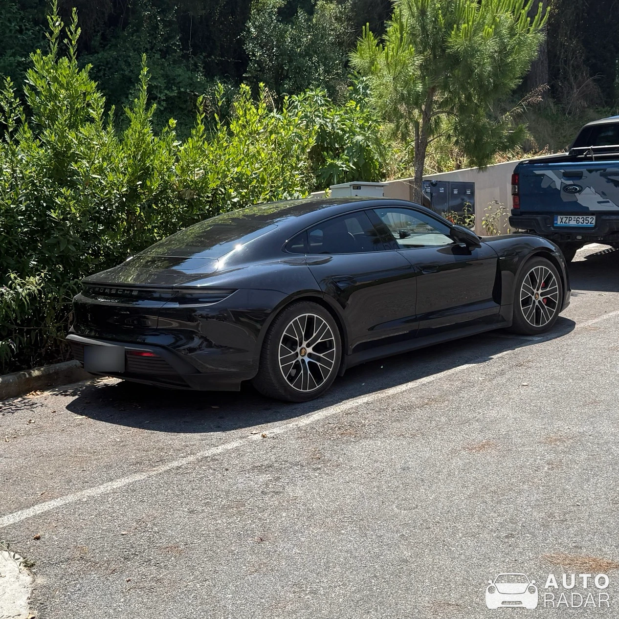 Porsche Taycan 4S spotted in Afytos