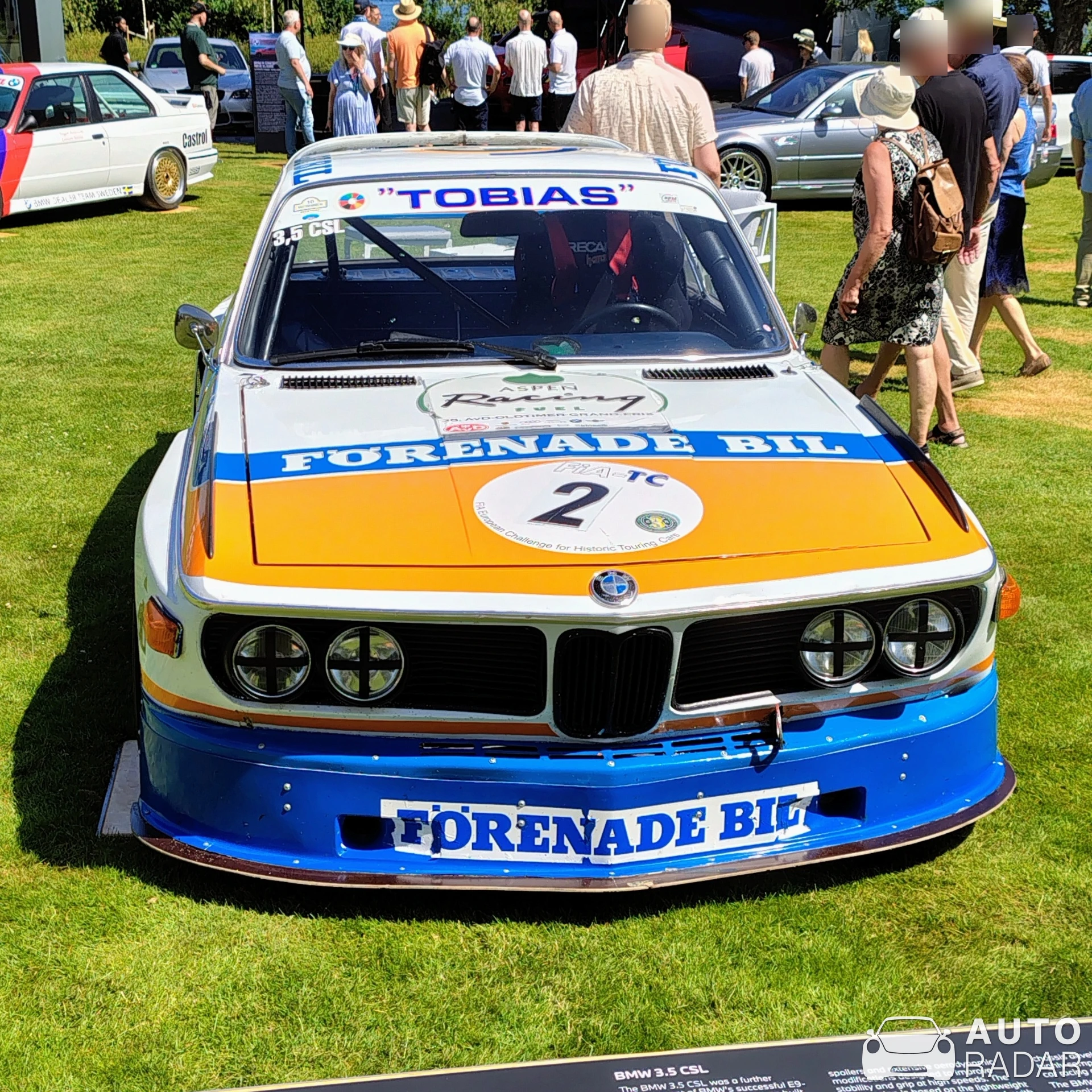 BMW 3.0 CSL E9 Renncoupé IMSA spotted in Båstad