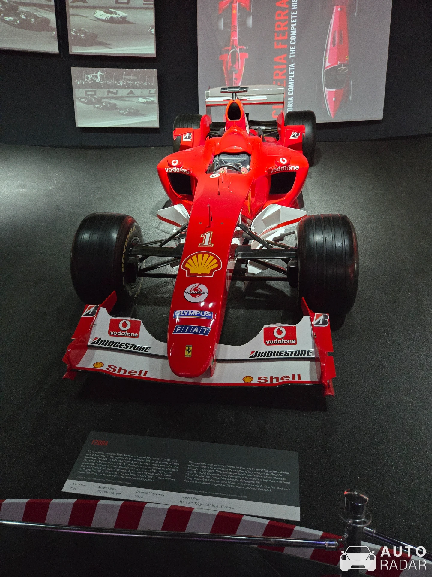 Ferrari F2004 spotted in Maranello, Italy