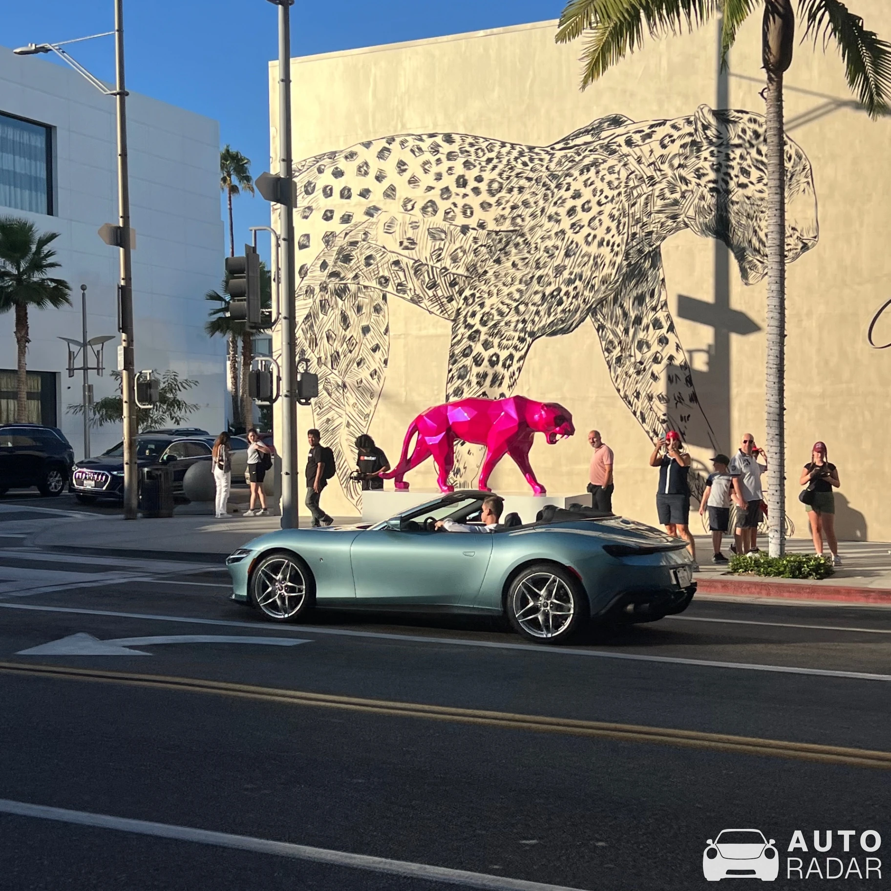Ferrari Roma Spider spotted in Beverly Hills, United States