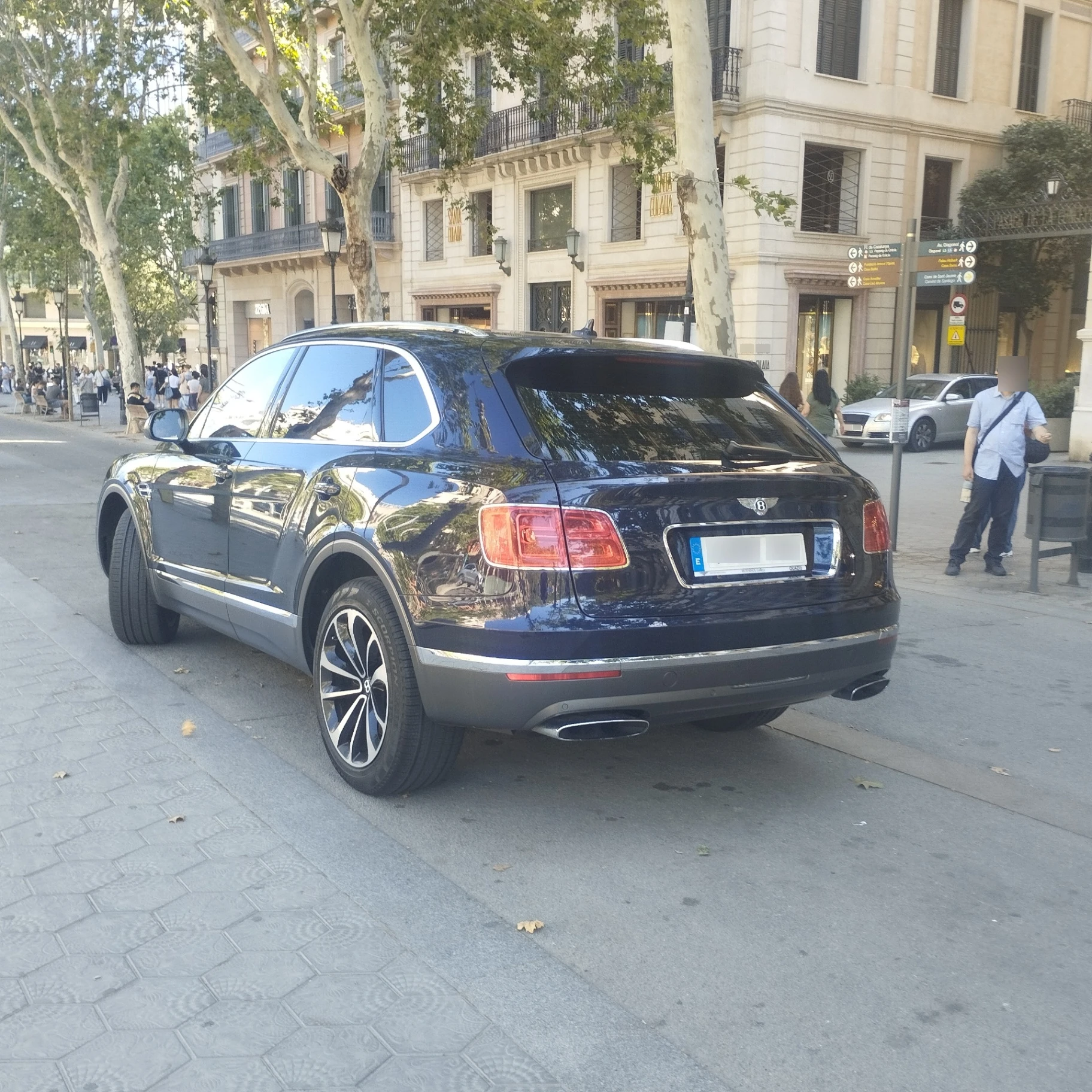 Bentley Bentayga spotted in Barcelona, Spain