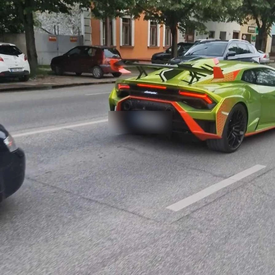 Lamborghini Huracán STO spotted in Esztergom, Magyarország