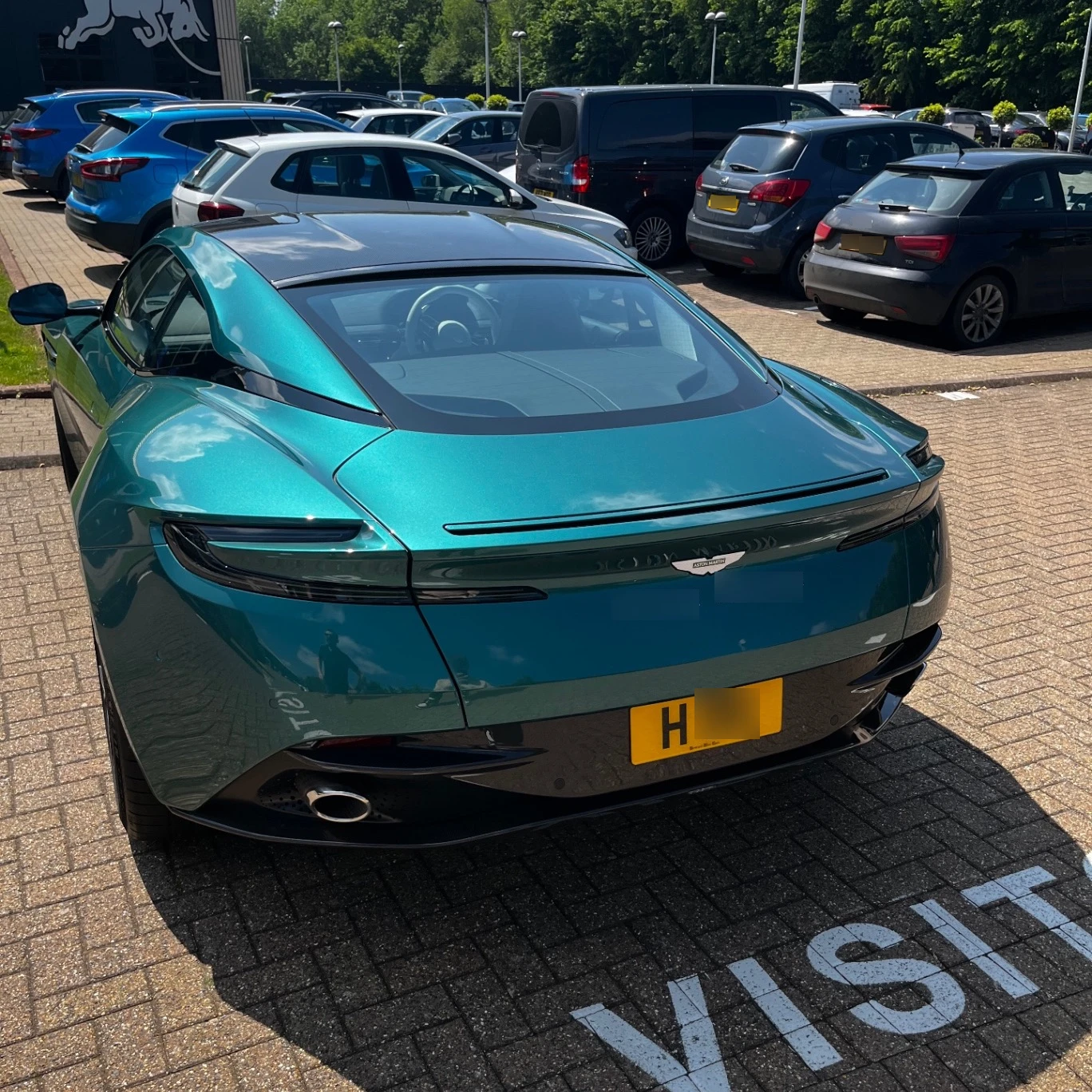 Aston Martin DB12 spotted in Tilbrook, United Kingdom