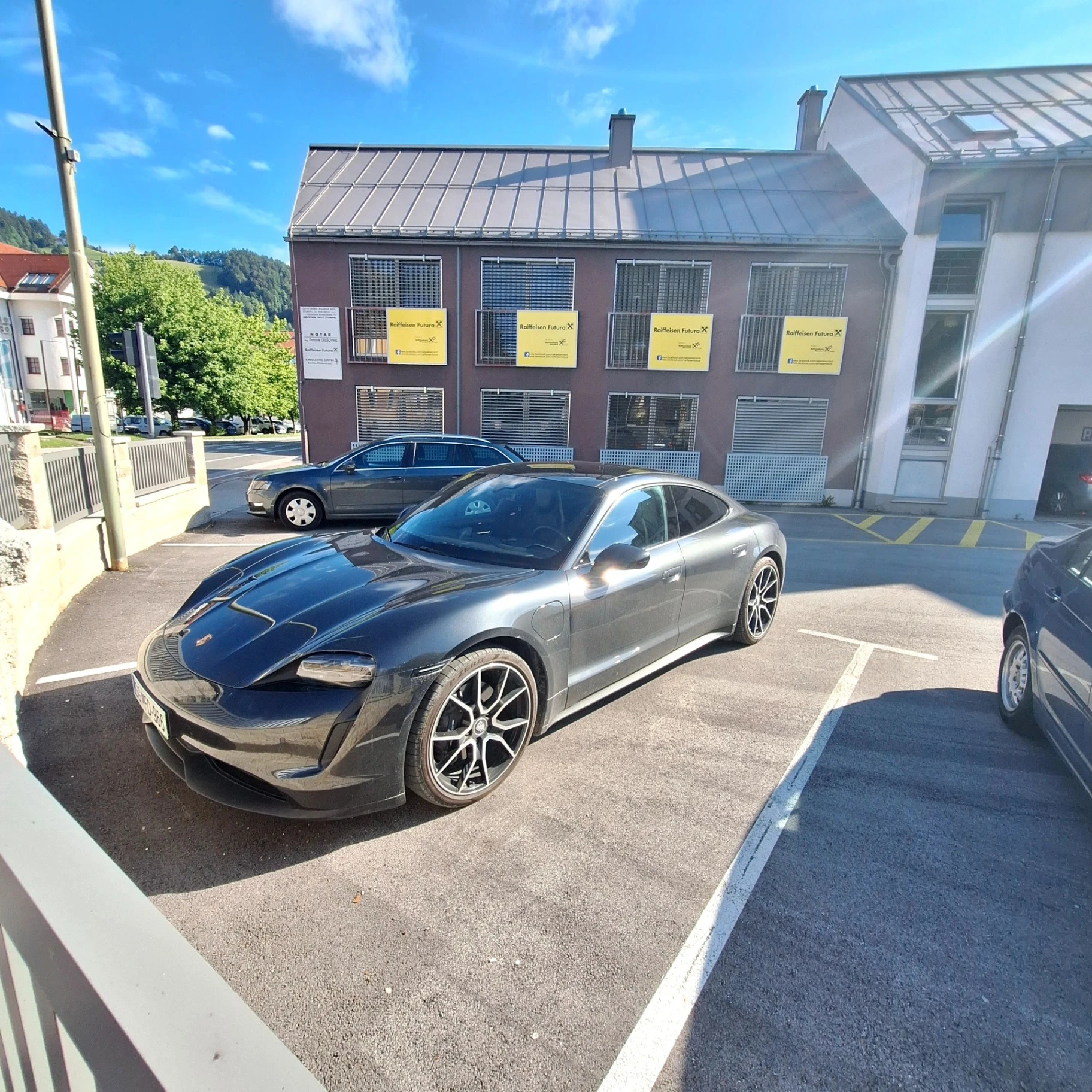 Porsche Taycan Turbo spotted in Slovenj Gradec, Slovenia
