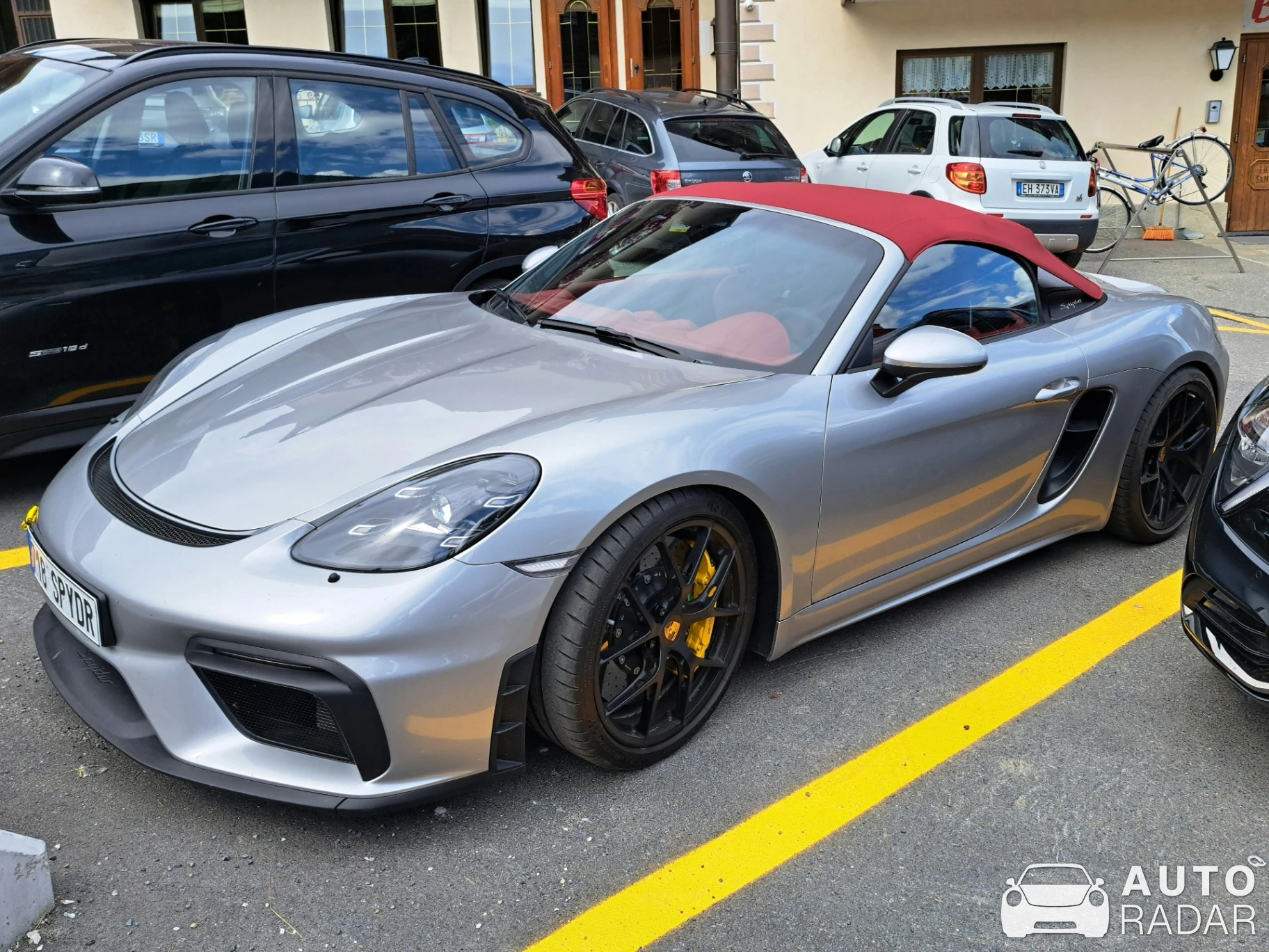Porsche 718 Spyder spotted in Livigno, Italy