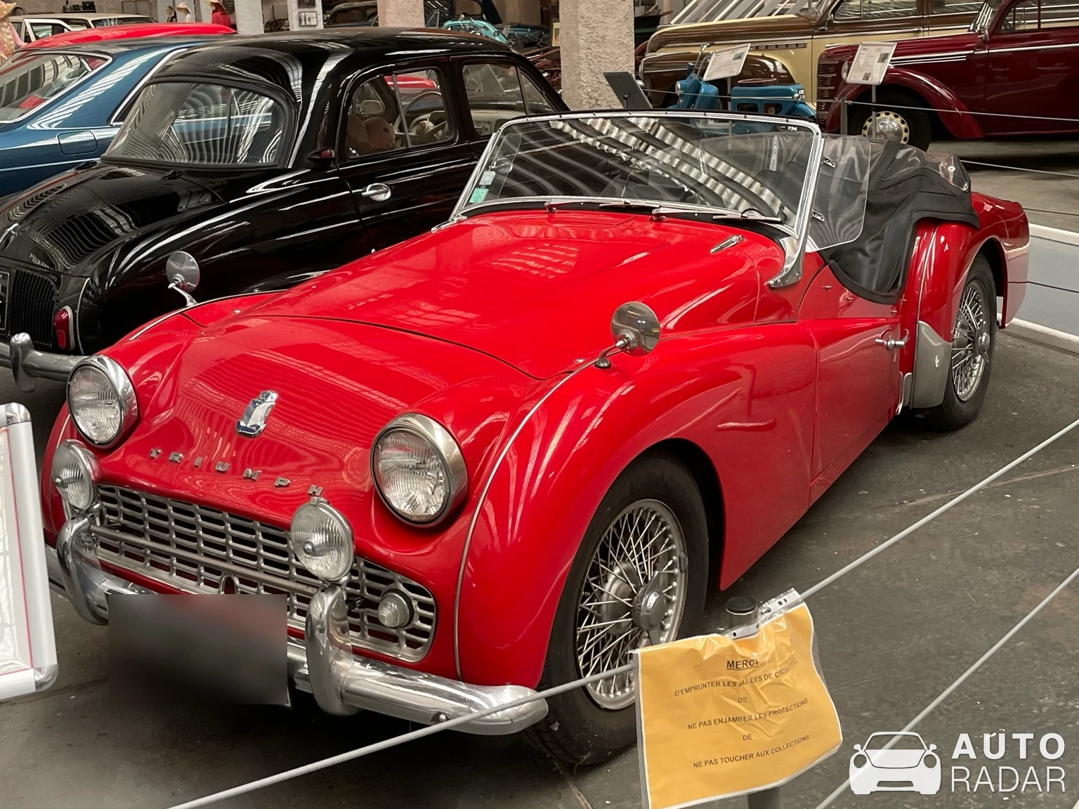 Triumph TR3 spotted in Bois-de-Haye