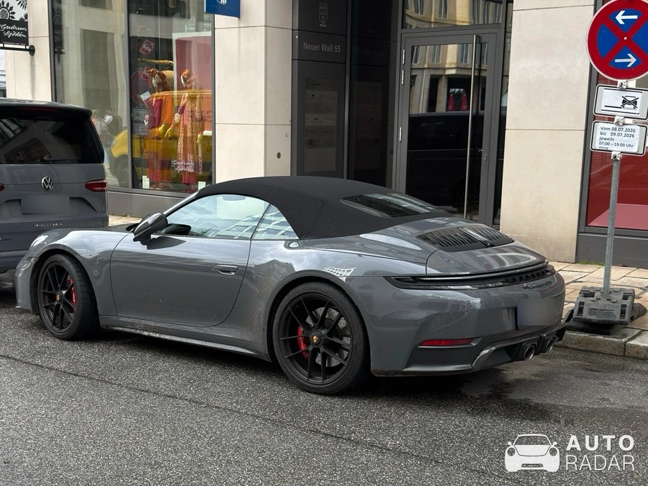Porsche 992 Carrera GTS Cabriolet MkI spotted in Hamburg