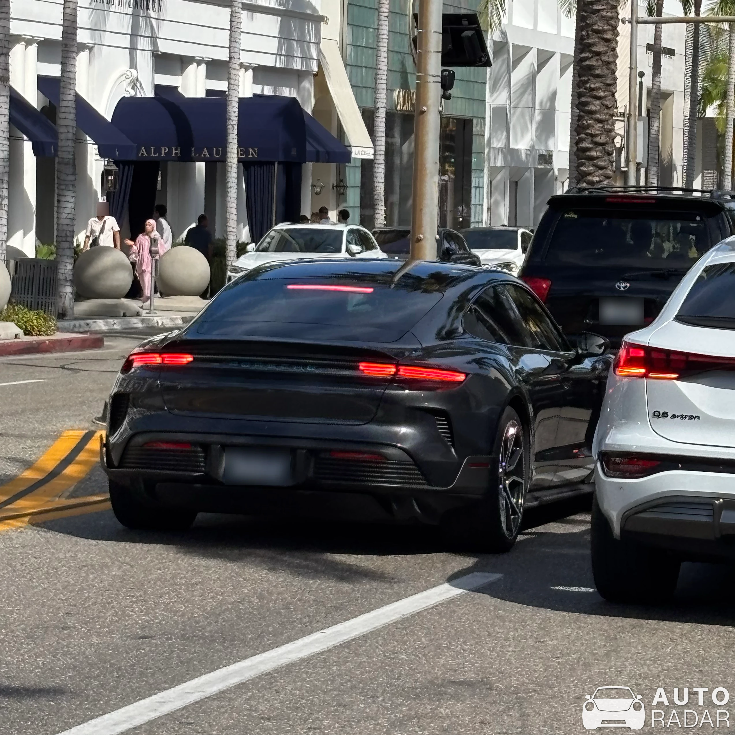Porsche Taycan Turbo GT spotted in Beverly Hills