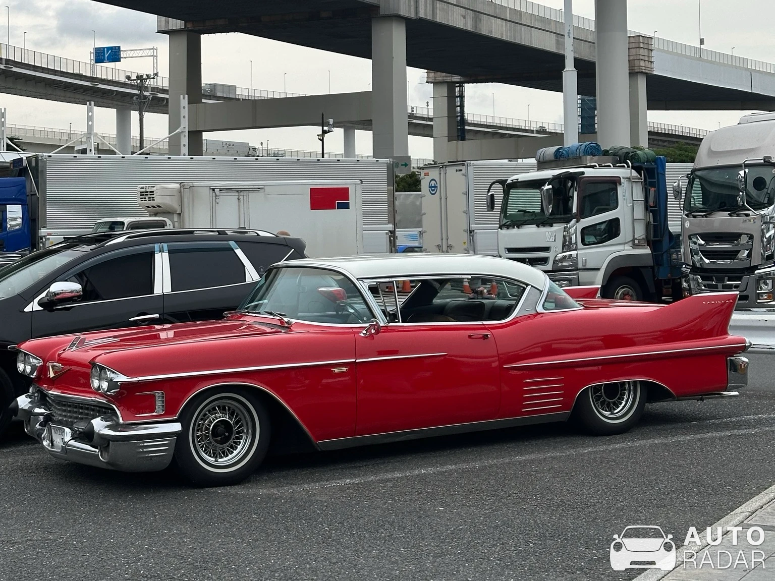 Cadillac Coupe DeVille 1958 spotted in Yokohama
