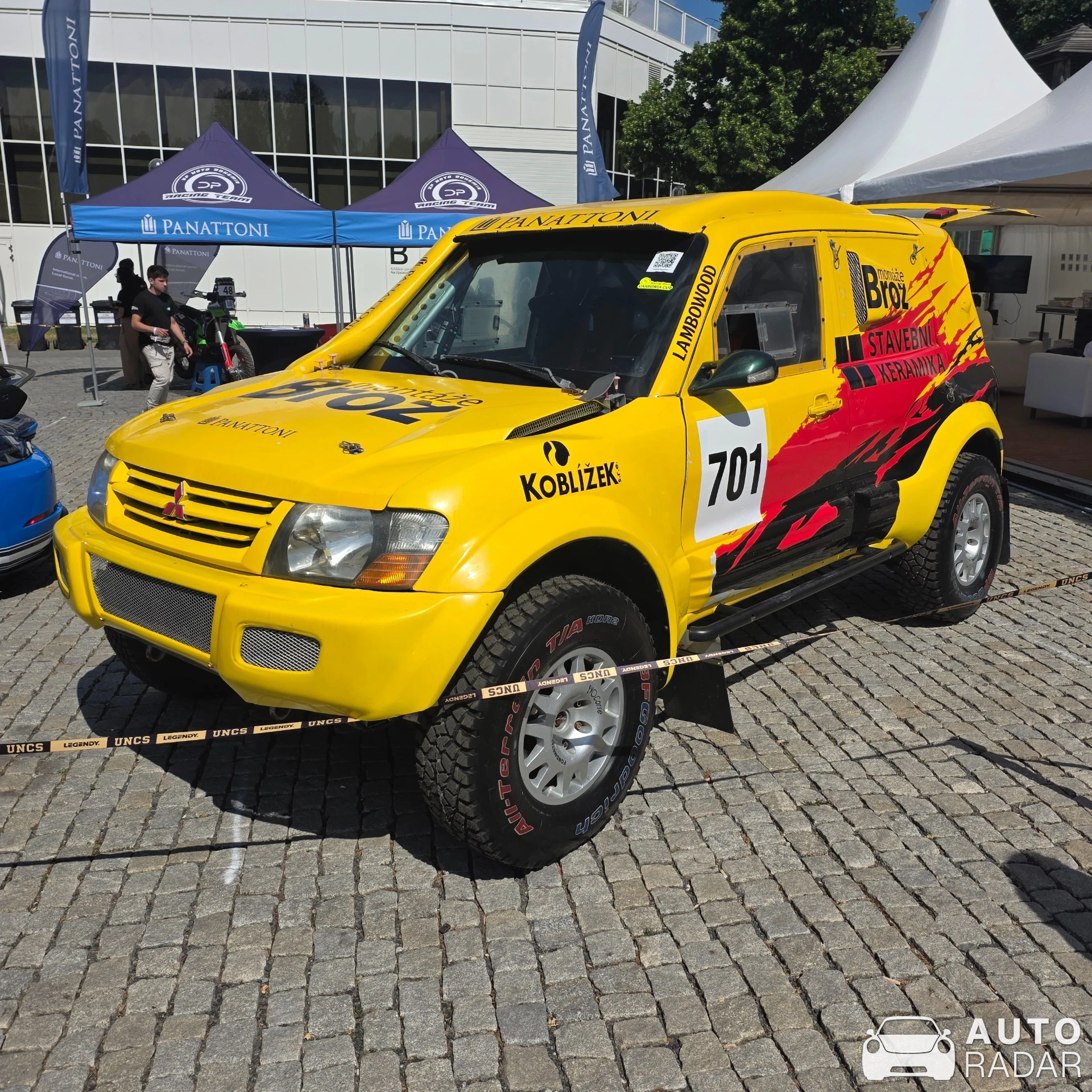 Mitsubishi Pajero Paris-Dakar spotted in Praha