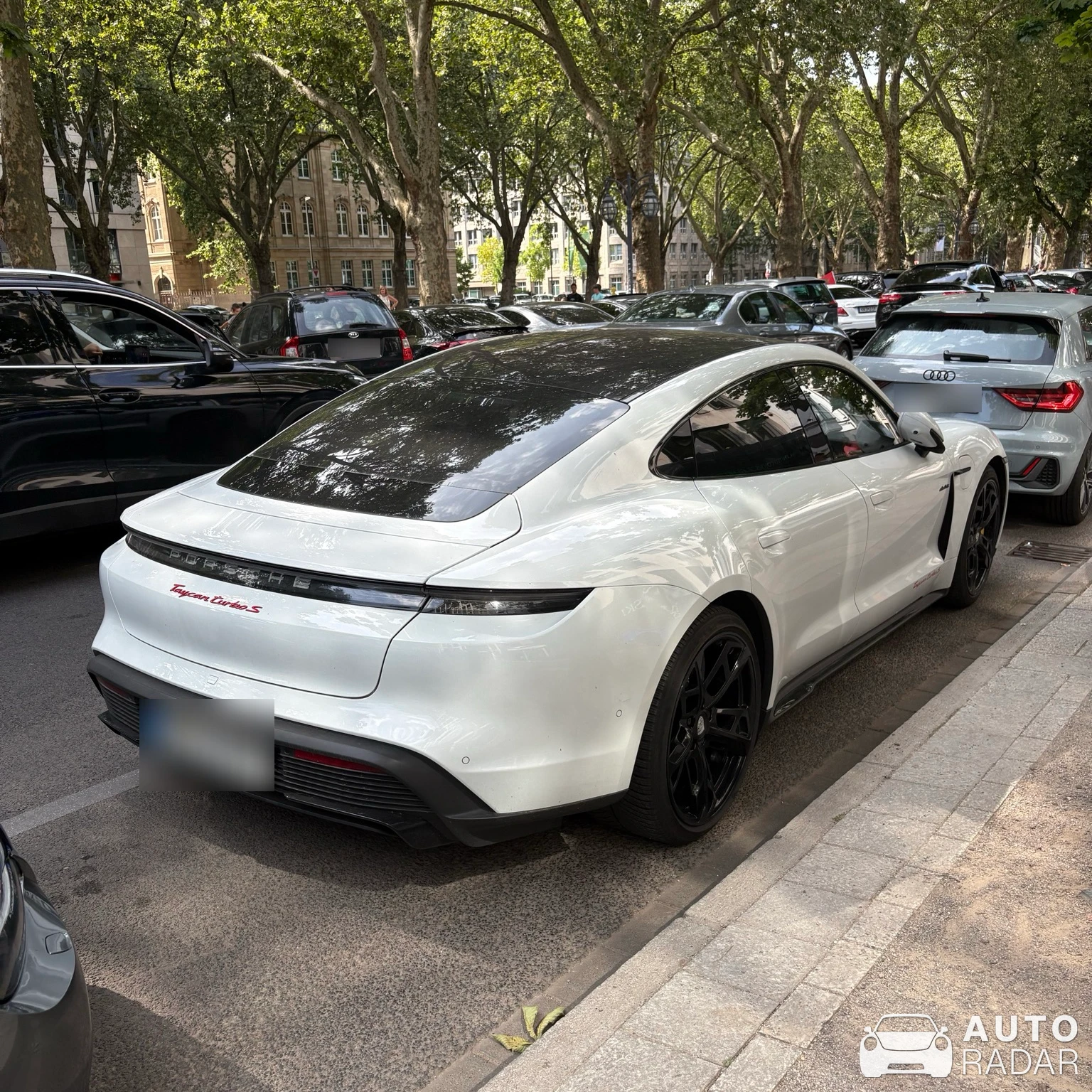 Porsche Taycan Turbo S spotted in Düsseldorf