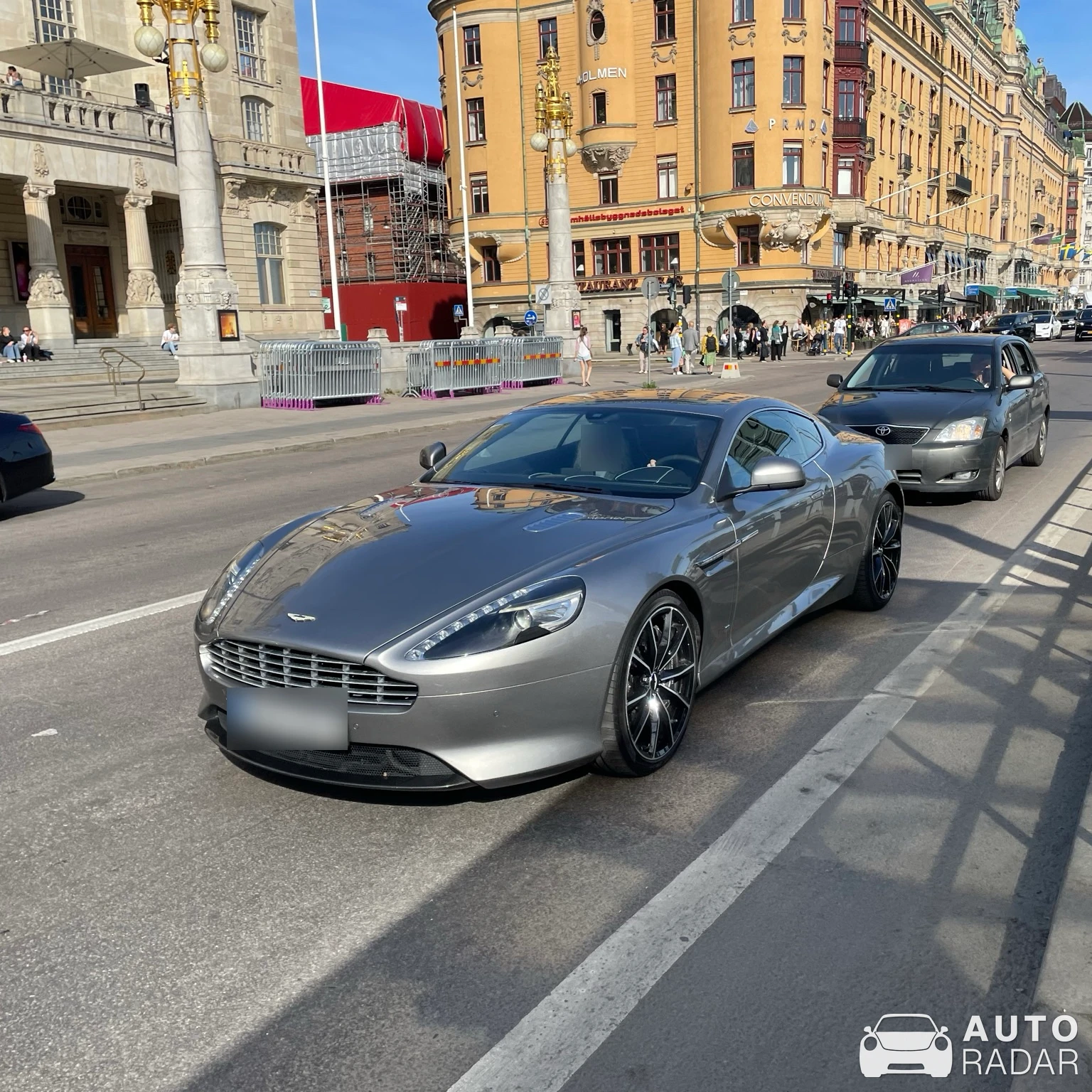 Aston Martin DB9 GT 2016 spotted in Stockholm