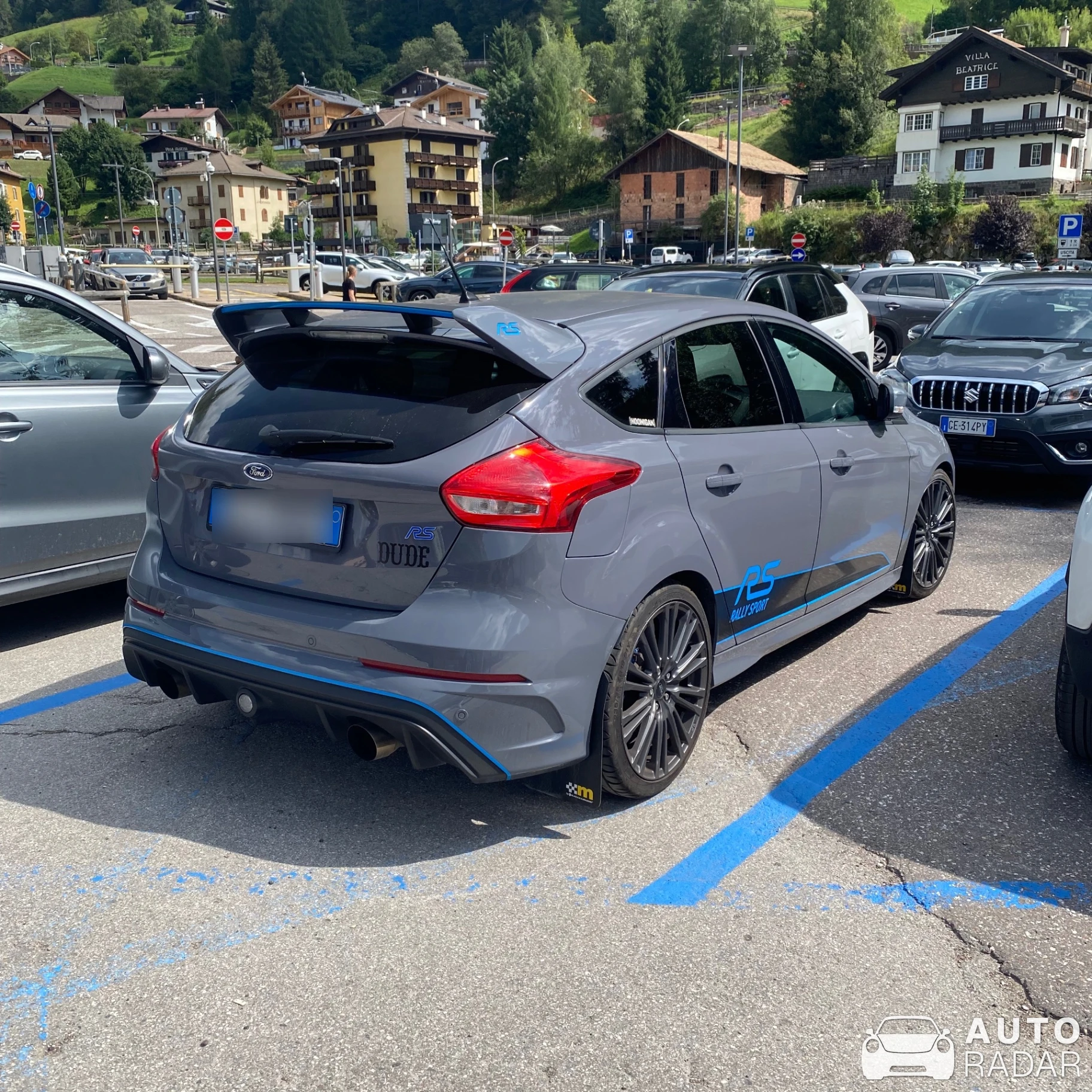 Ford Focus RS spotted in Moena, Italy