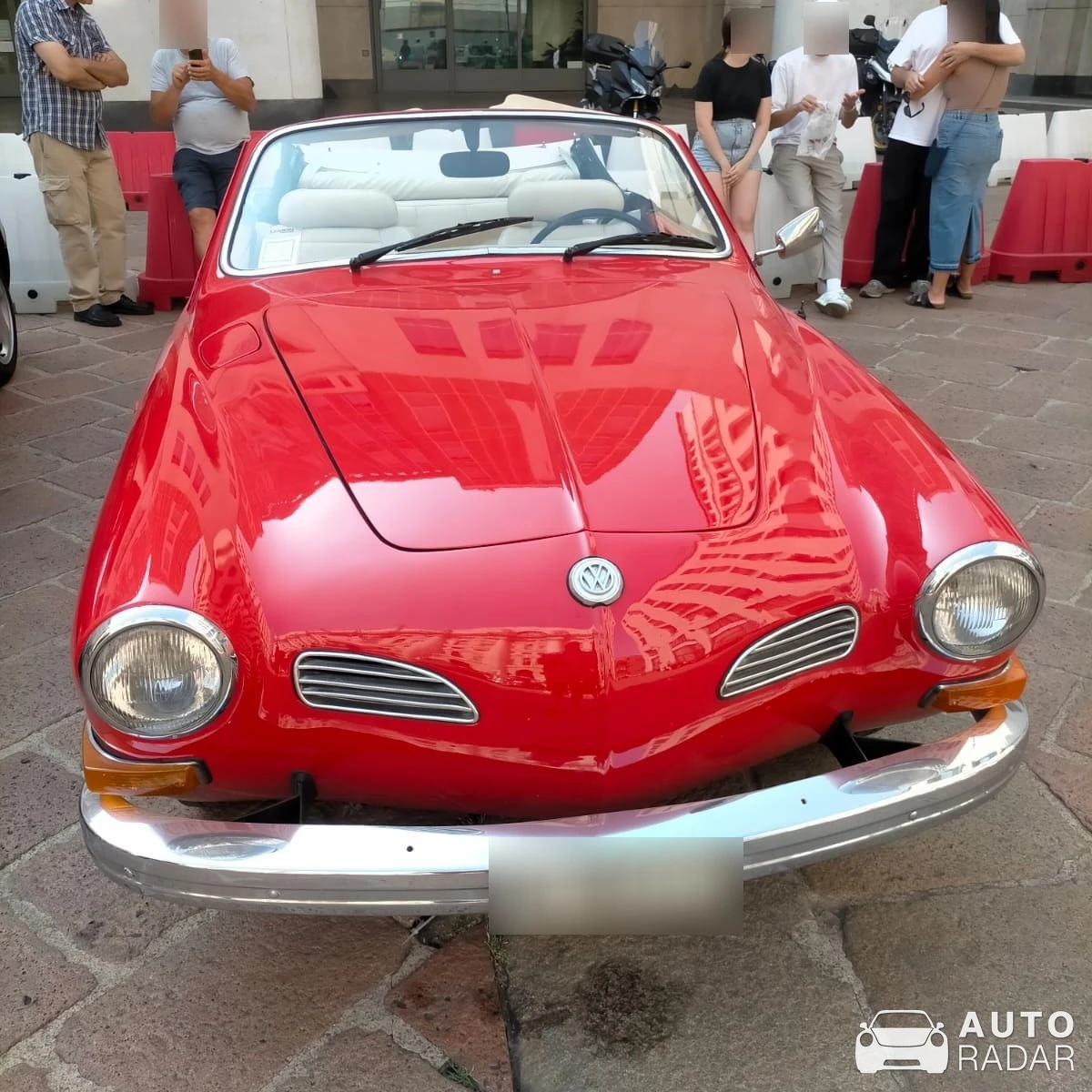 Volkswagen Type 14 Karmann-Ghia Cabriolet spotted in Milano, Italy