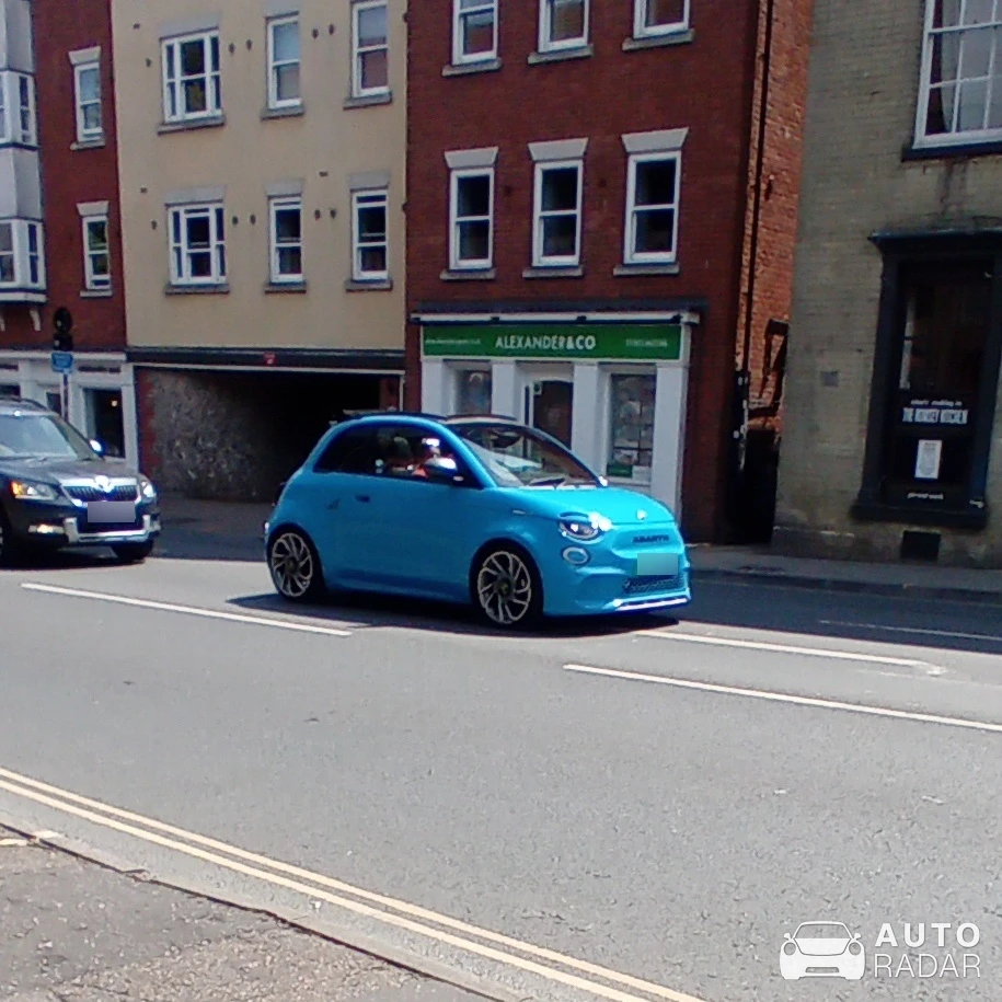 Abarth 500e spotted in Norwich