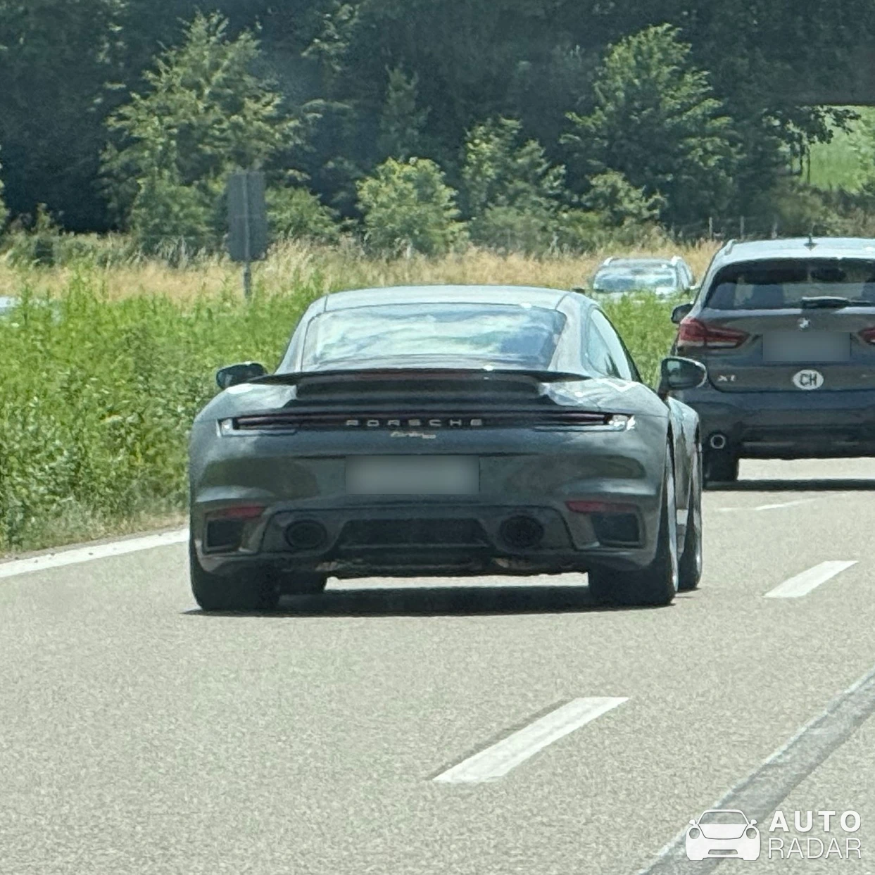 Porsche 992 Turbo 50 spotted in Achberg