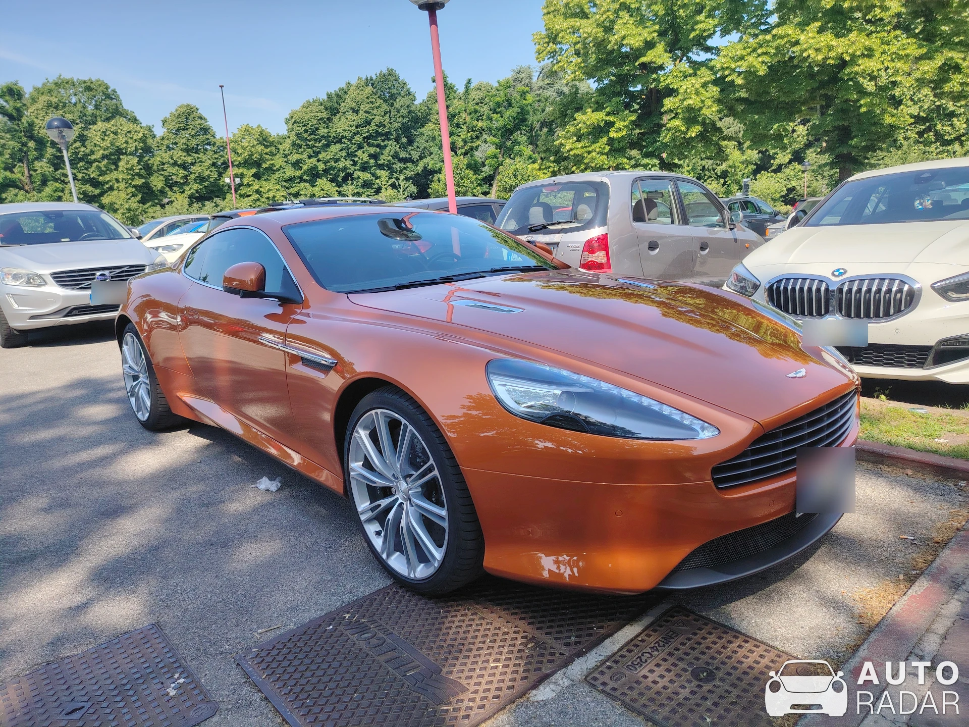 Aston Martin Virage spotted in Basiglio