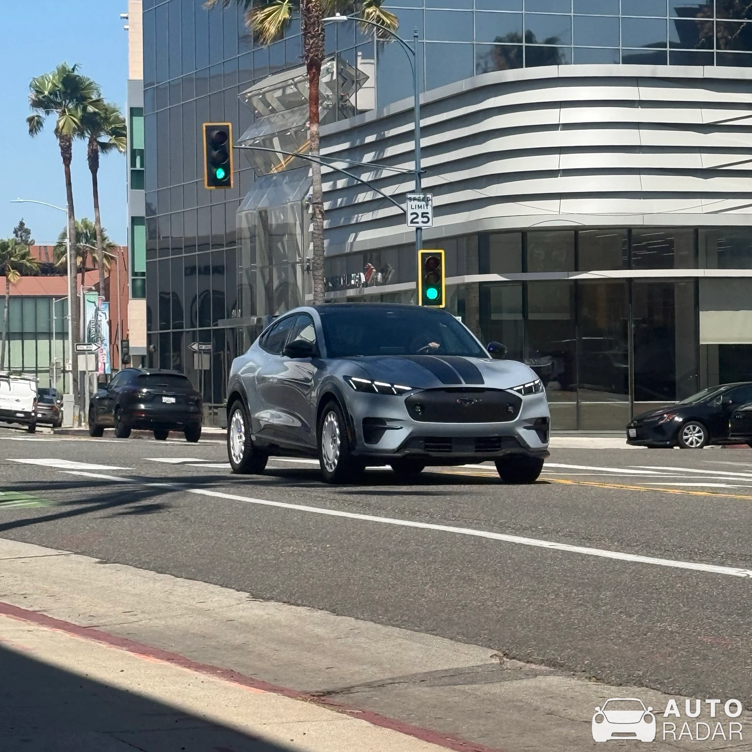 Ford Mustang Mach-E Rally spotted in Beverly Hills