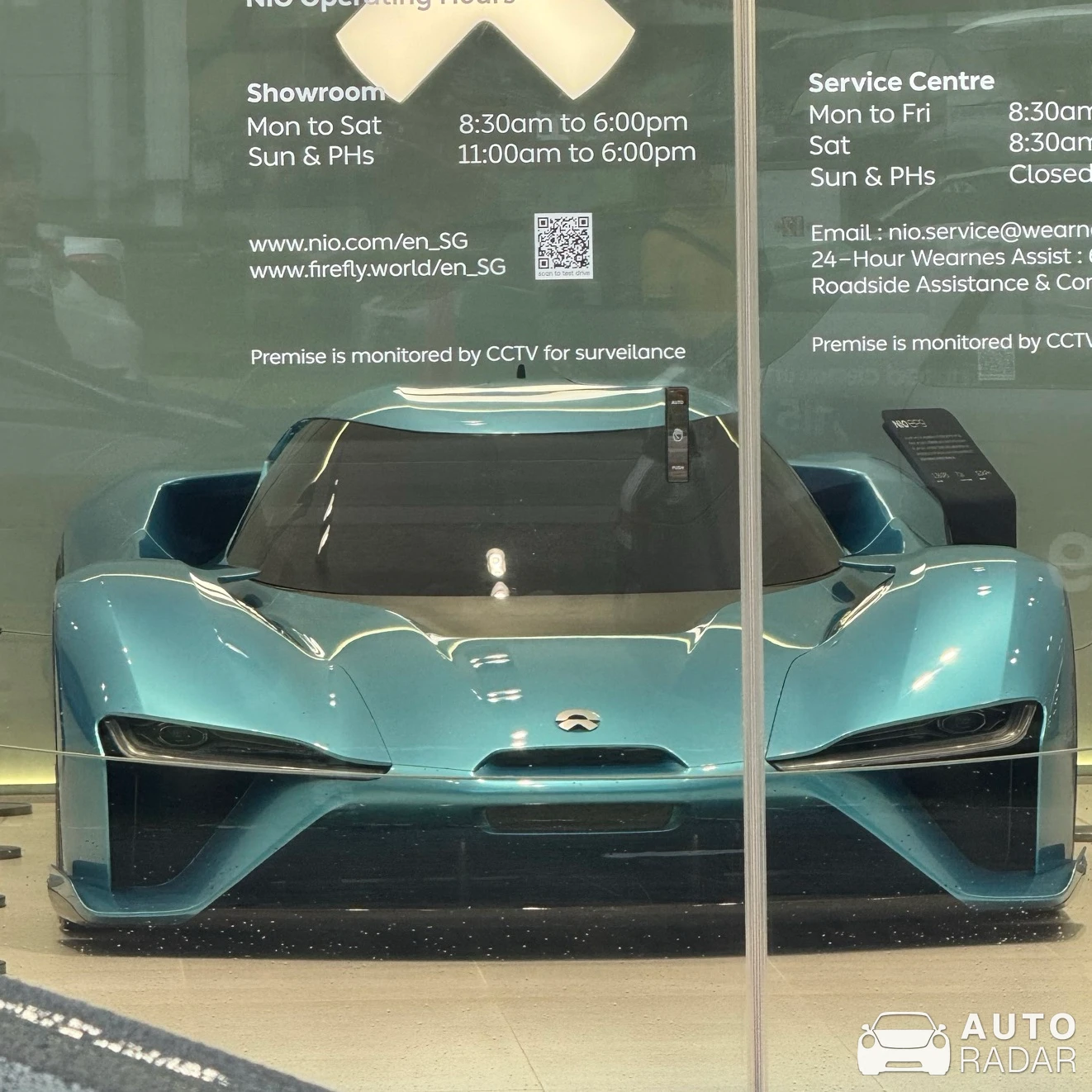 NIO EP9 spotted in Singapore