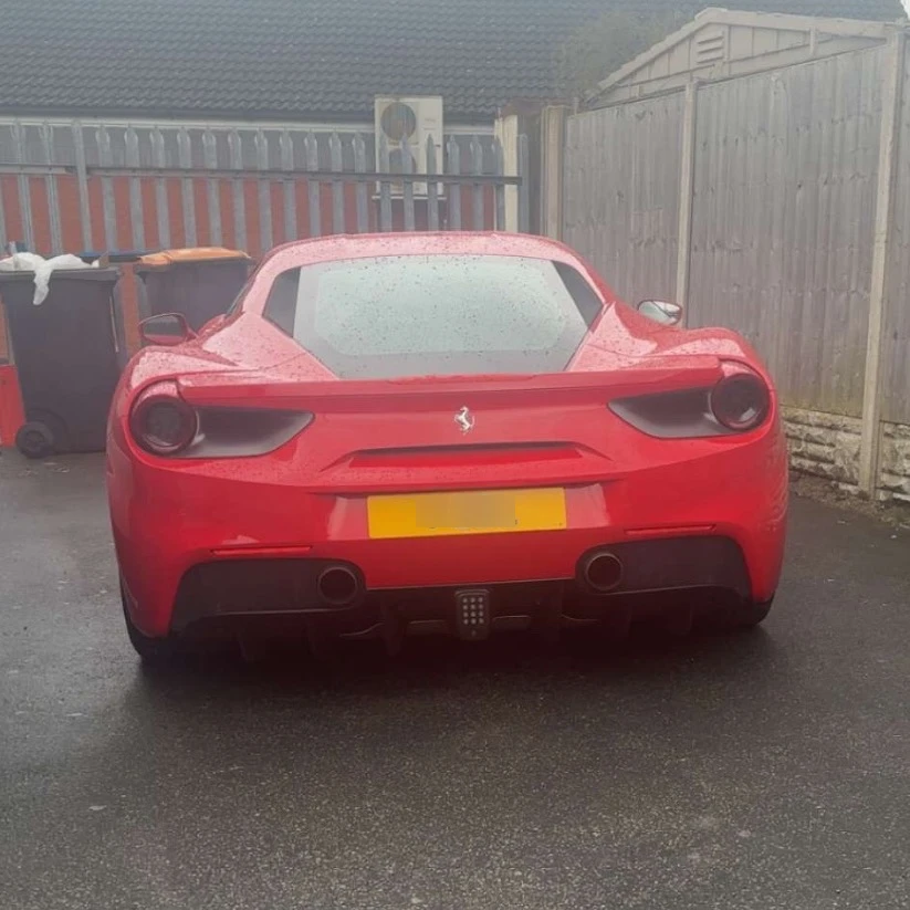 Ferrari 488 GTB spotted in West Midlands, United Kingdom