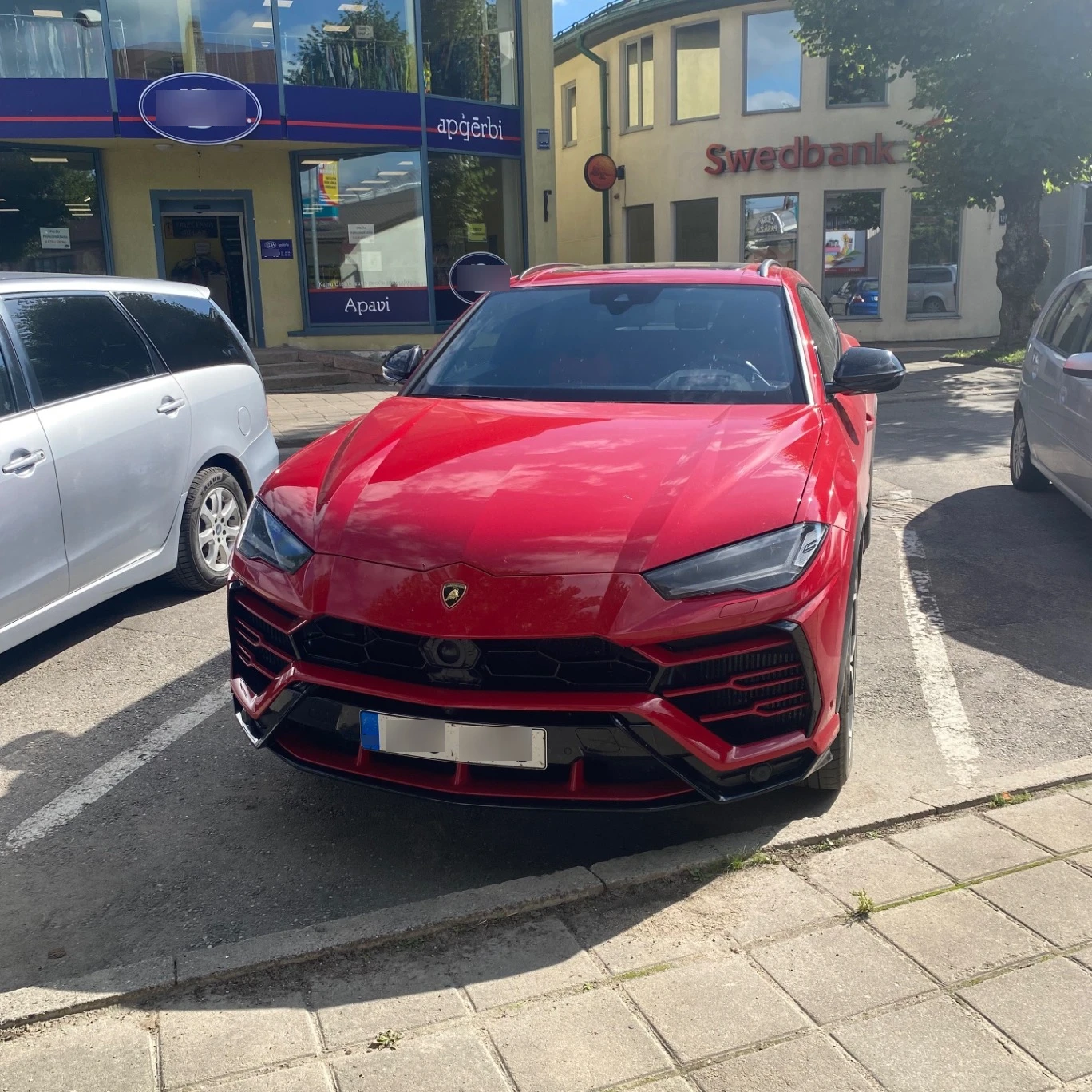 Lamborghini Urus spotted in Cēsis, Latvia