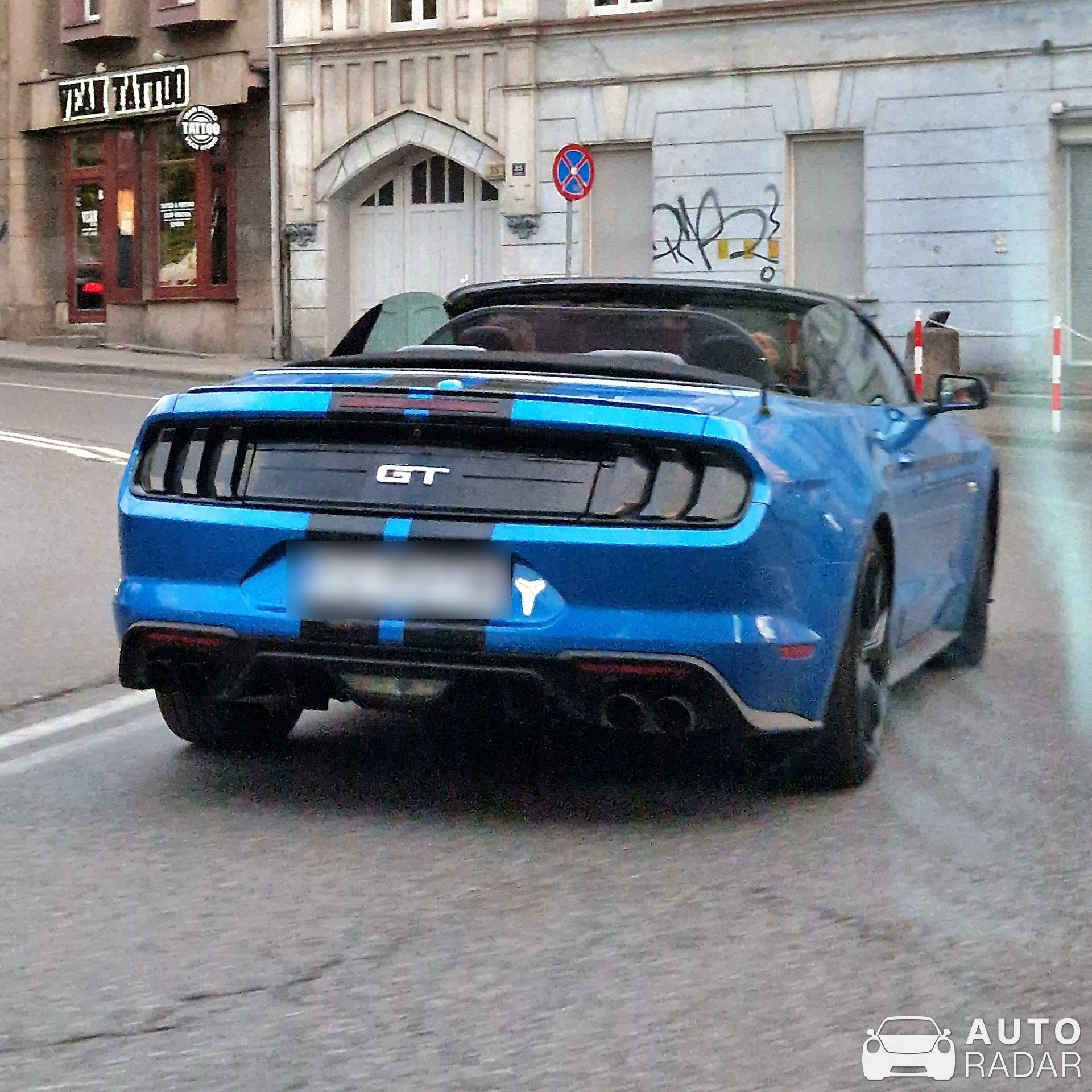 Ford Mustang GT Convertible spotted in Zielona Góra