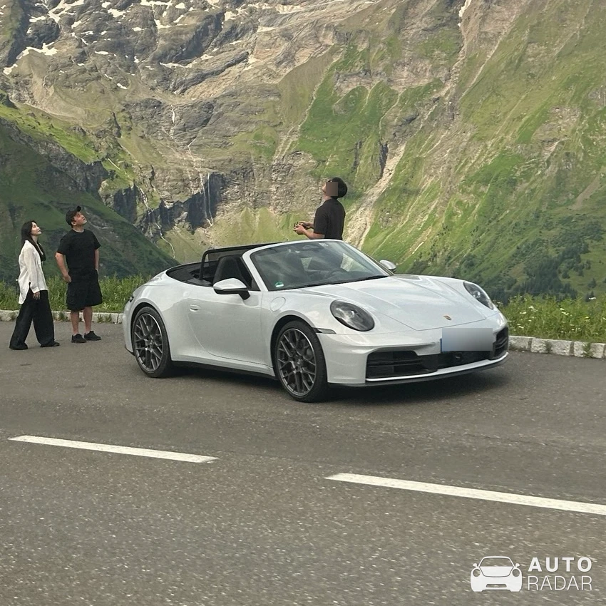 Porsche 992 Carrera Cabriolet MkI spotted in Heiligenblut am Großglockner