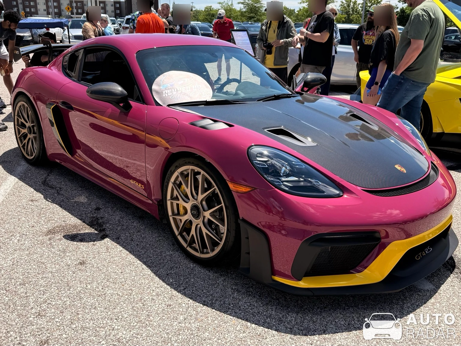 Porsche 718 Cayman GT4 RS Weissach Package spotted in Chesterfield