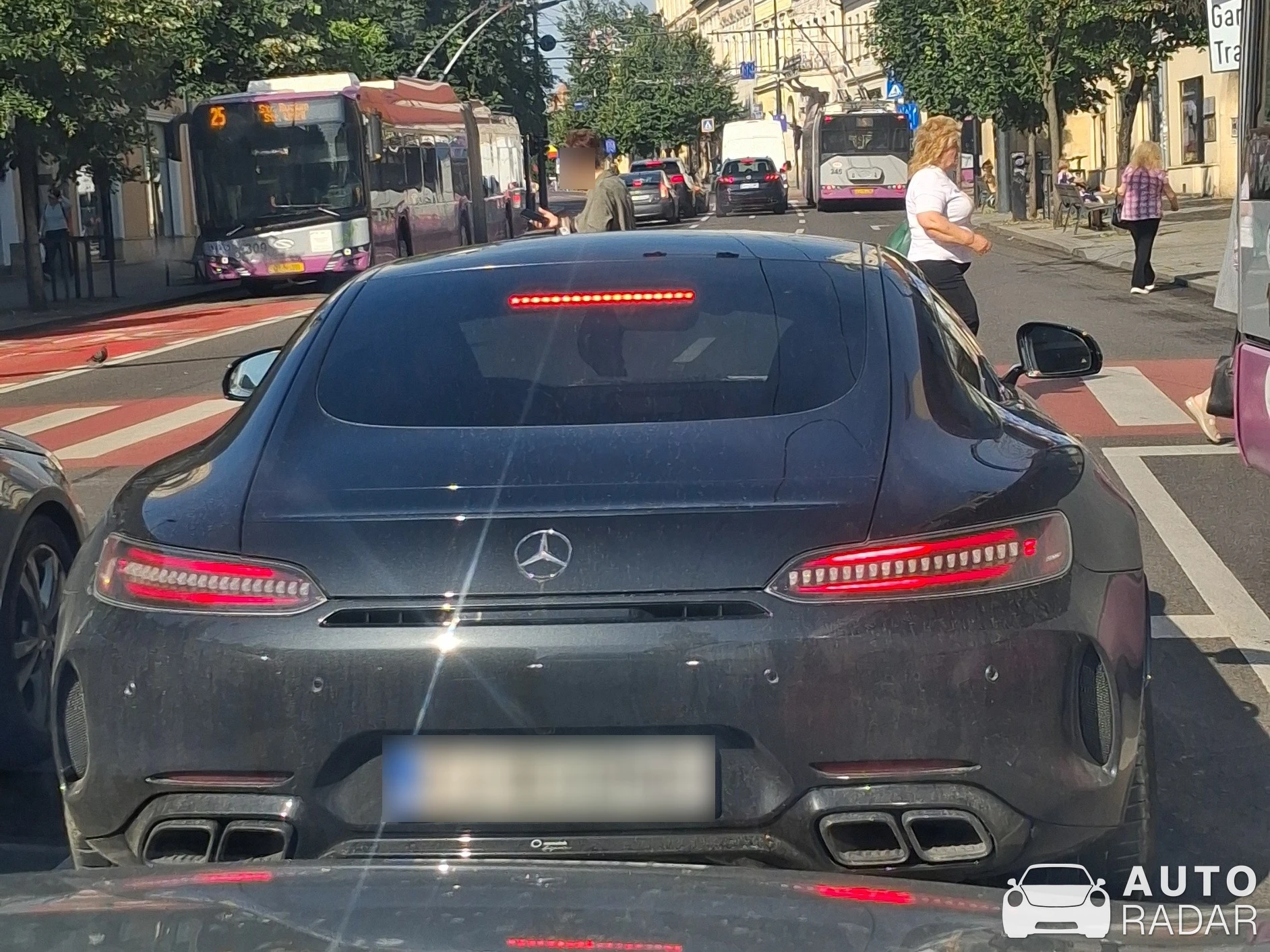 Mercedes-AMG GT C190 spotted in Florești