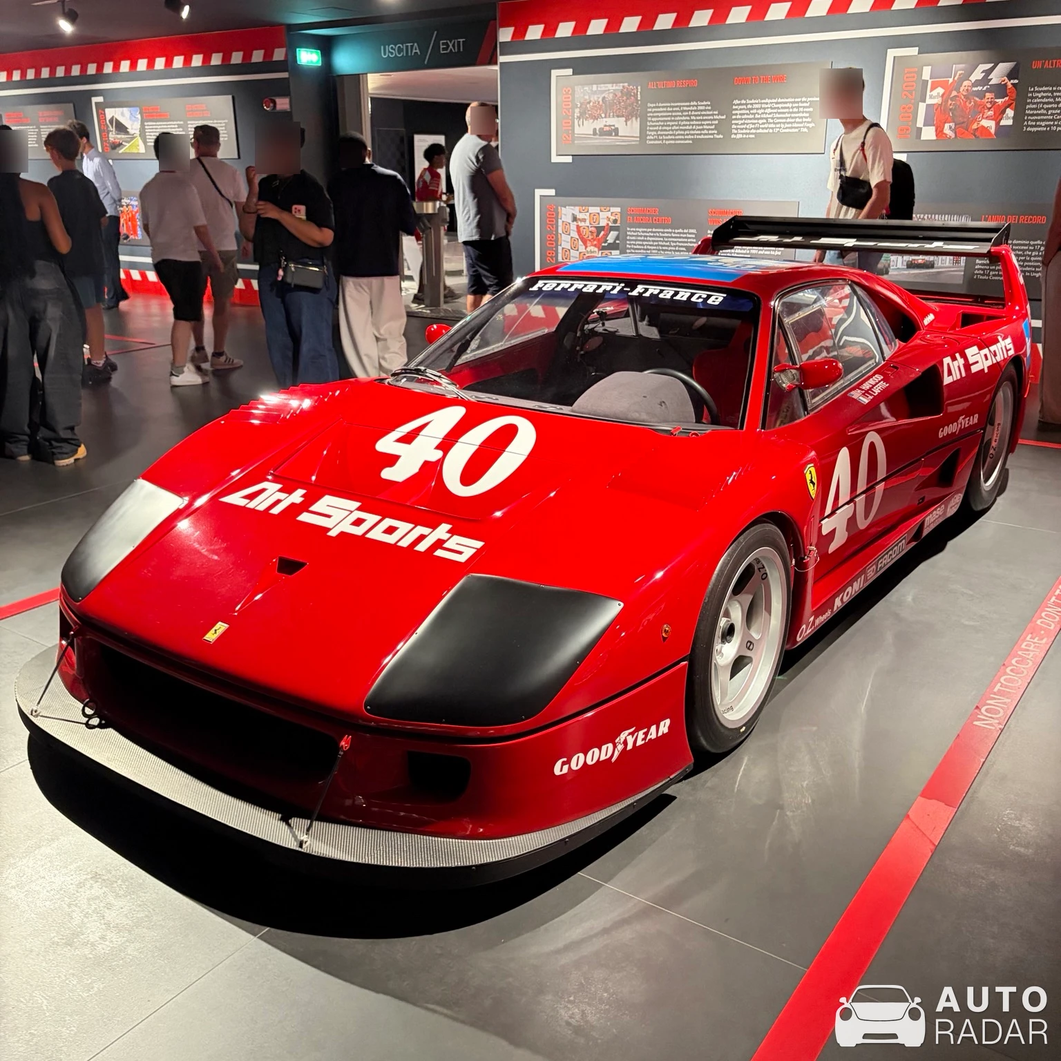 Ferrari F40 LM Michelotto spotted in Maranello