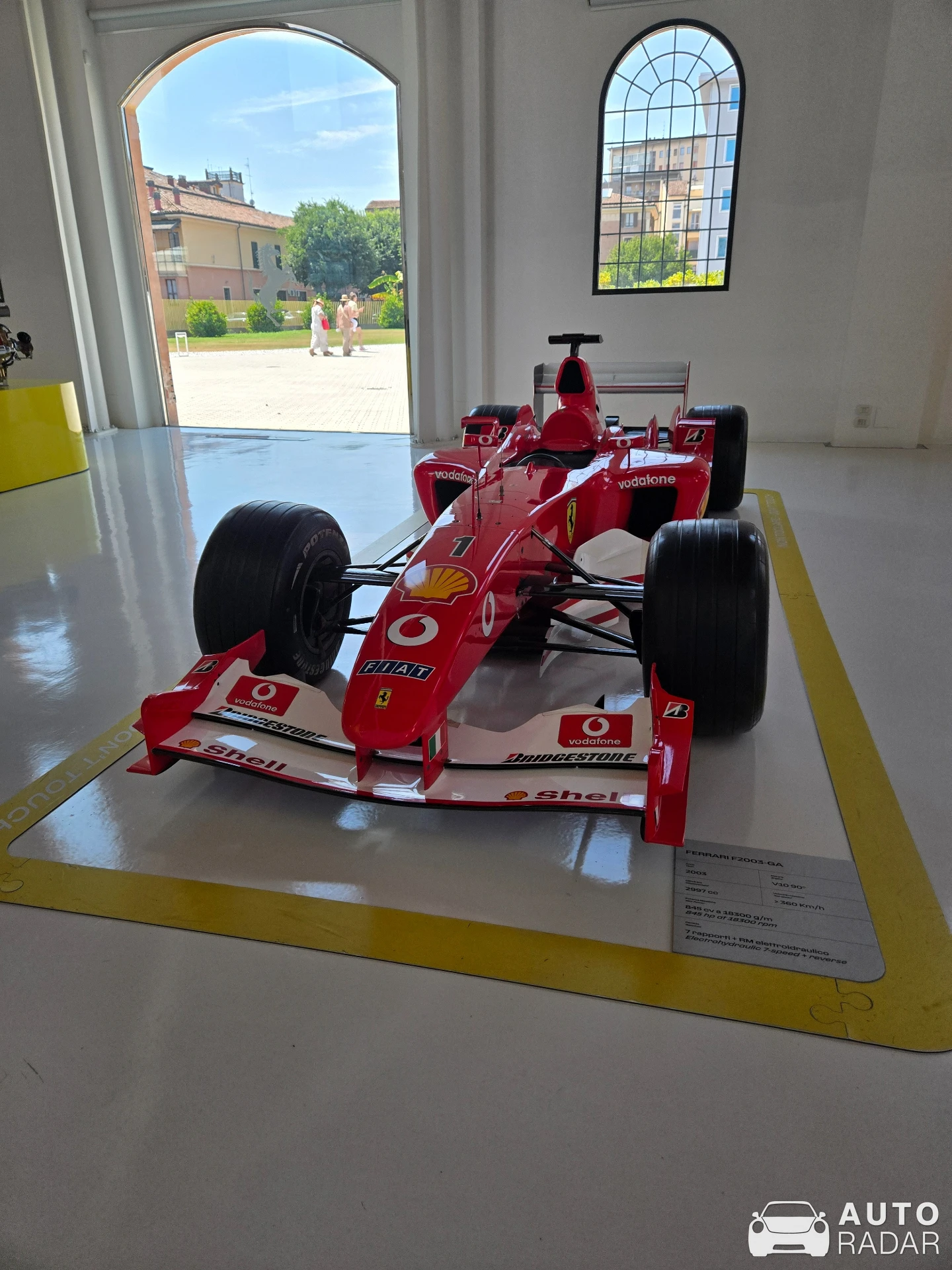 Ferrari F2003-GA spotted in Modena