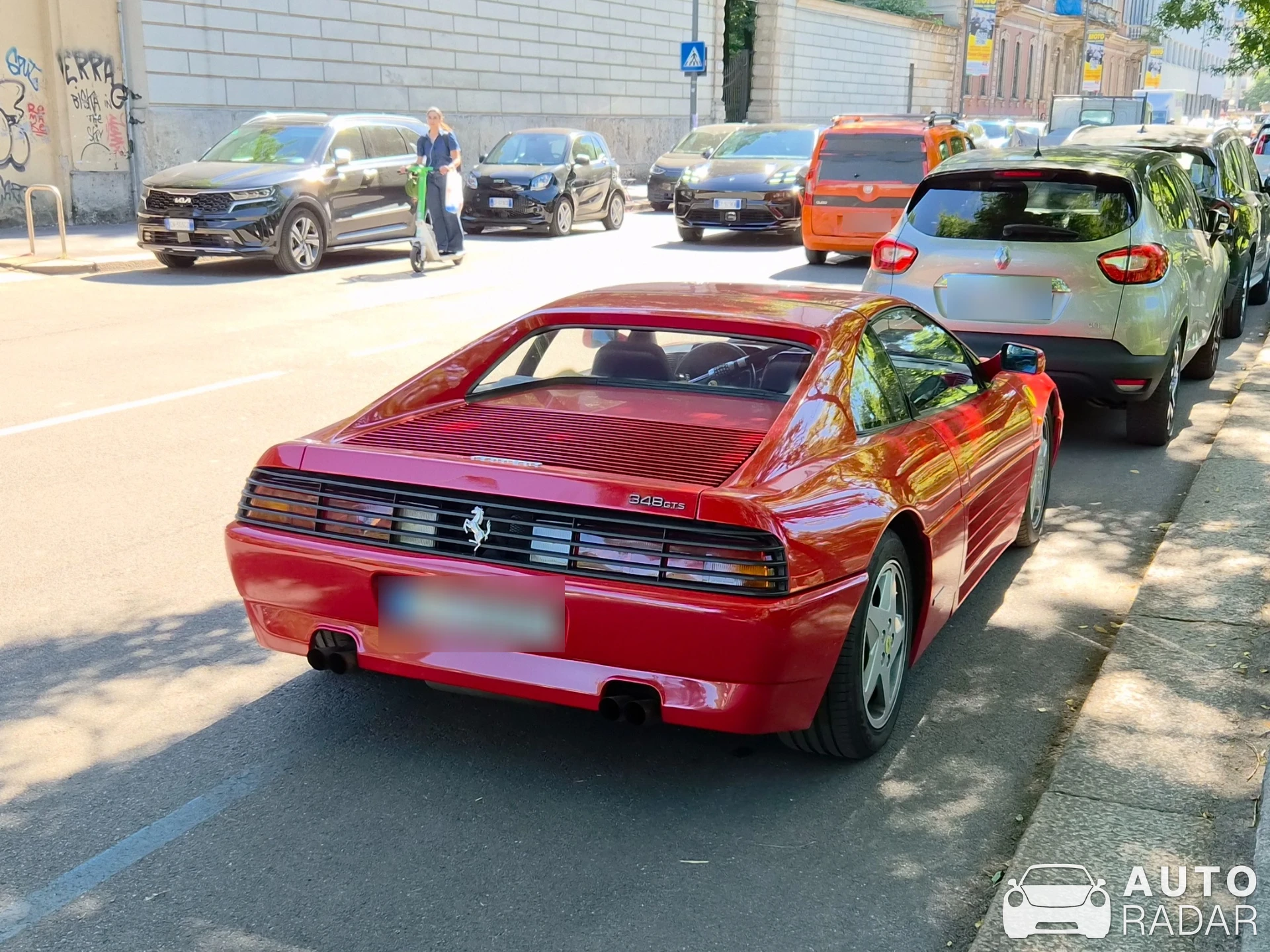 Ferrari 348 GTS spotted in Milano