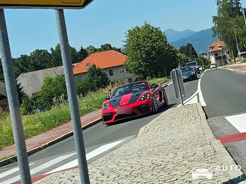 Porsche 718 Spyder RS spotted in Radovljica