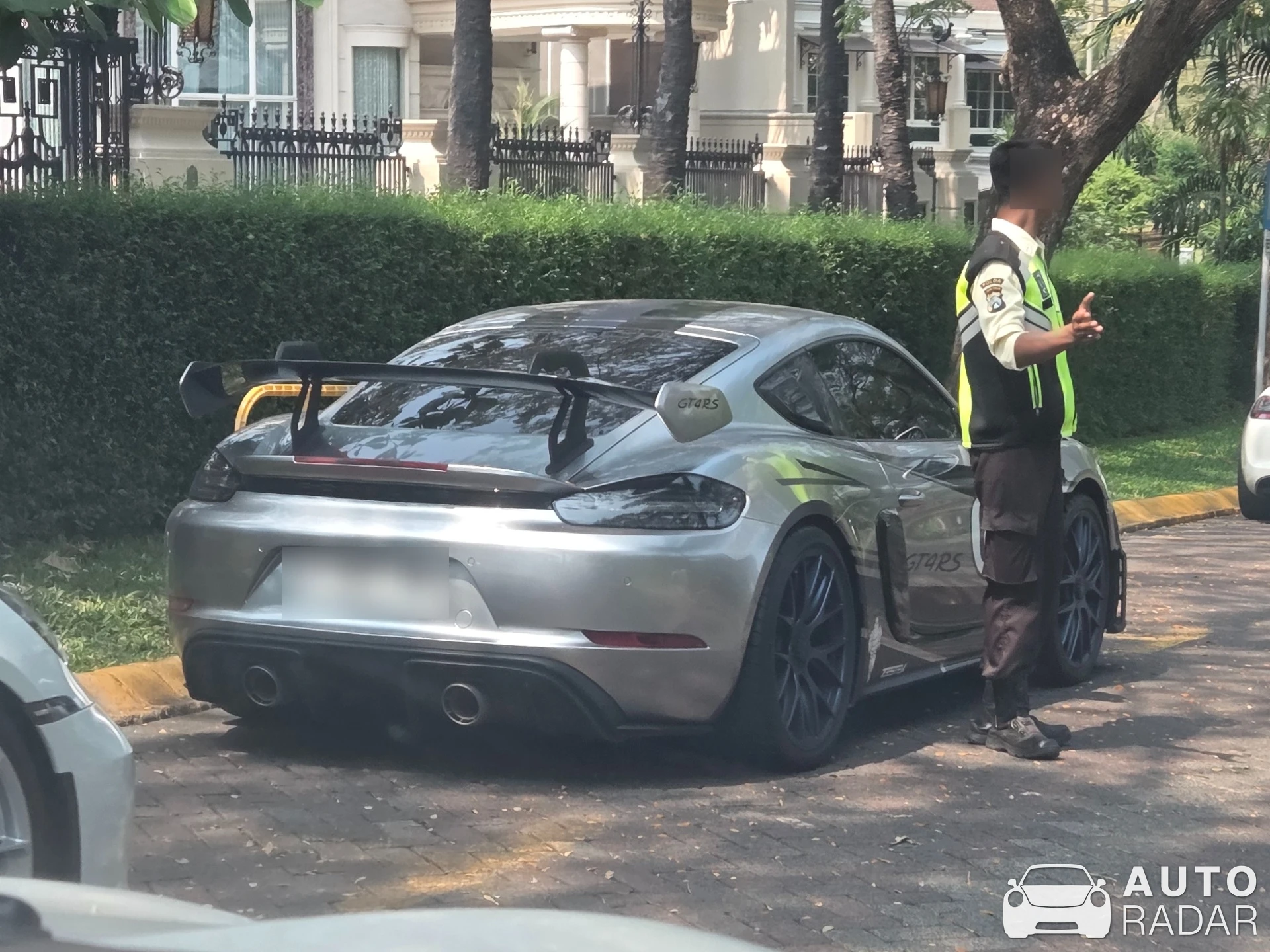 Porsche 718 Cayman GT4 RS spotted in Surabaya