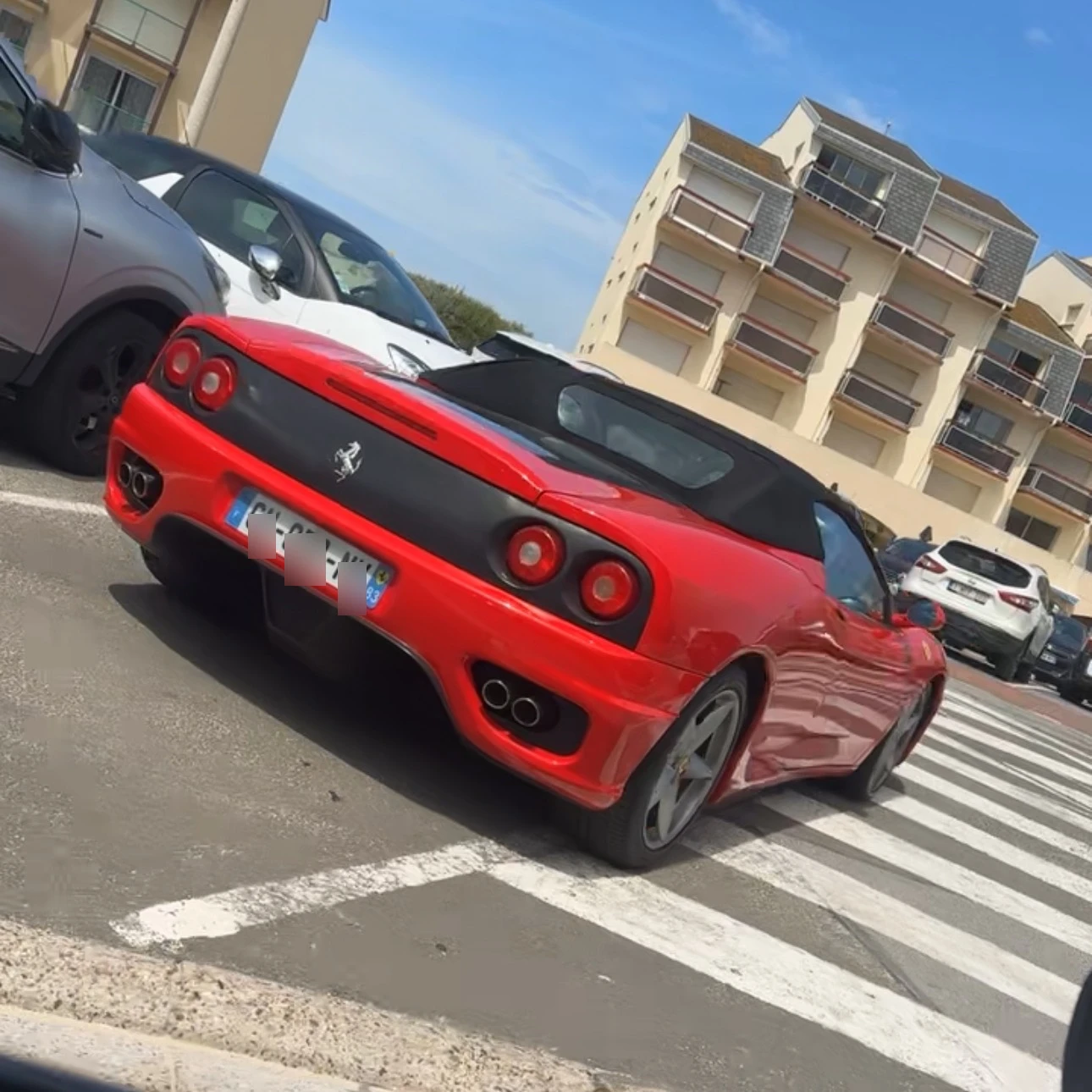 Ferrari 360 Spider spotted in Sainte-Cécile, France