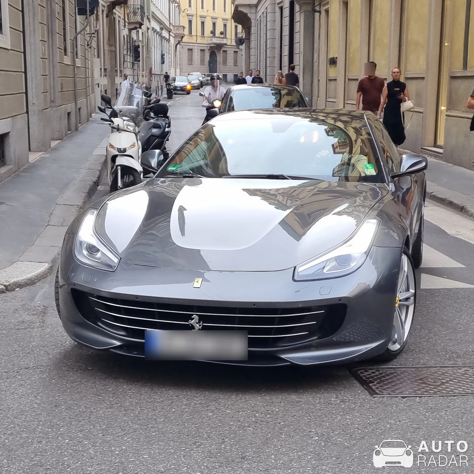 Ferrari GTC4Lusso spotted in Milano, Italy