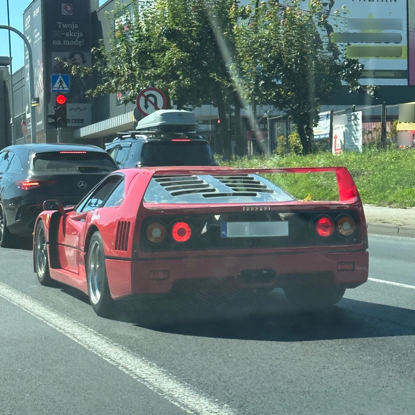Ferrari F40 spotted in Katowice, Polska
