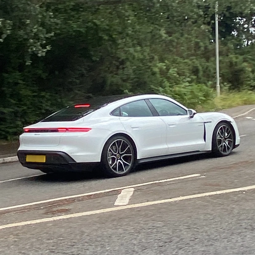 Porsche Taycan spotted in Warfield, United Kingdom
