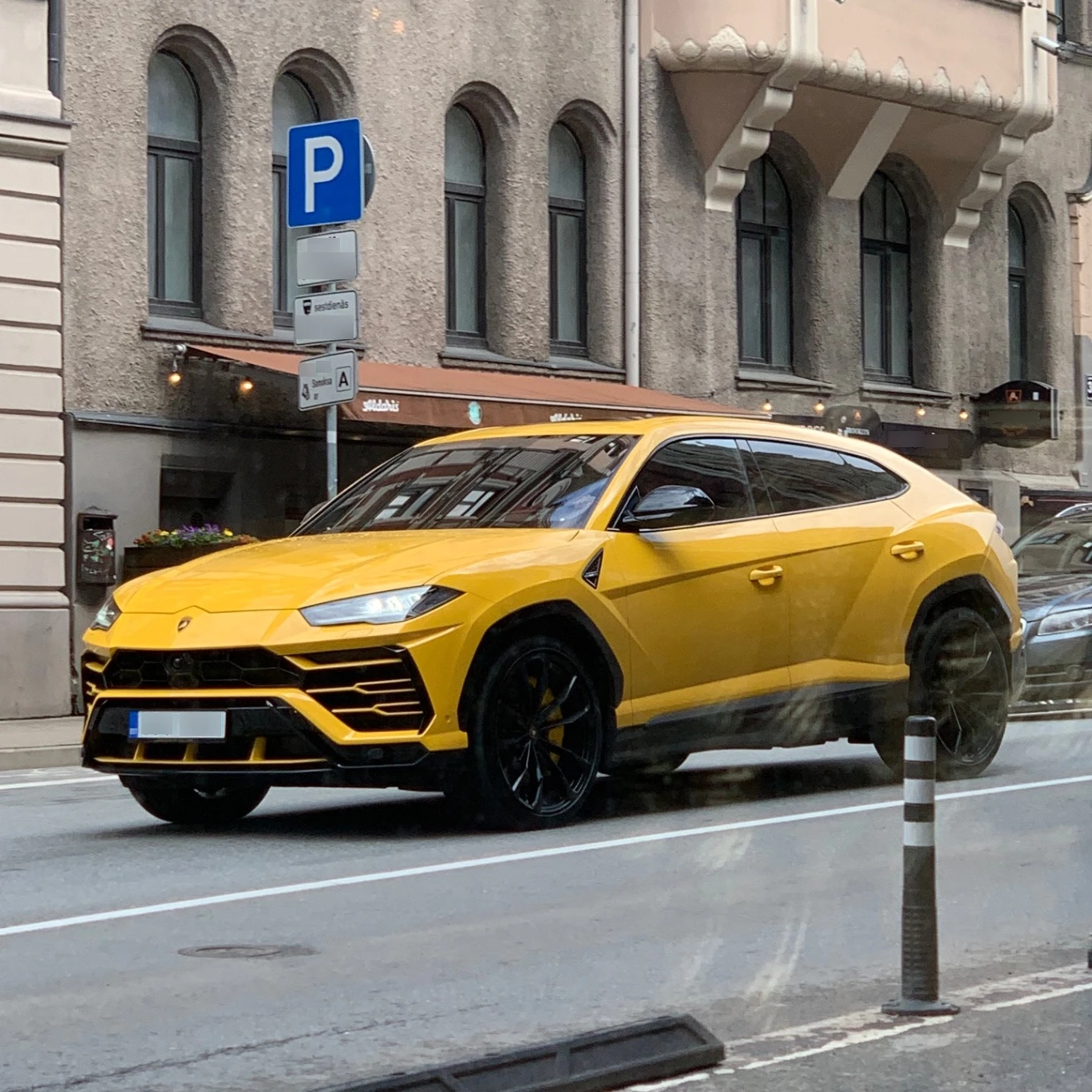 Lamborghini Urus spotted in Rīga, Latvia