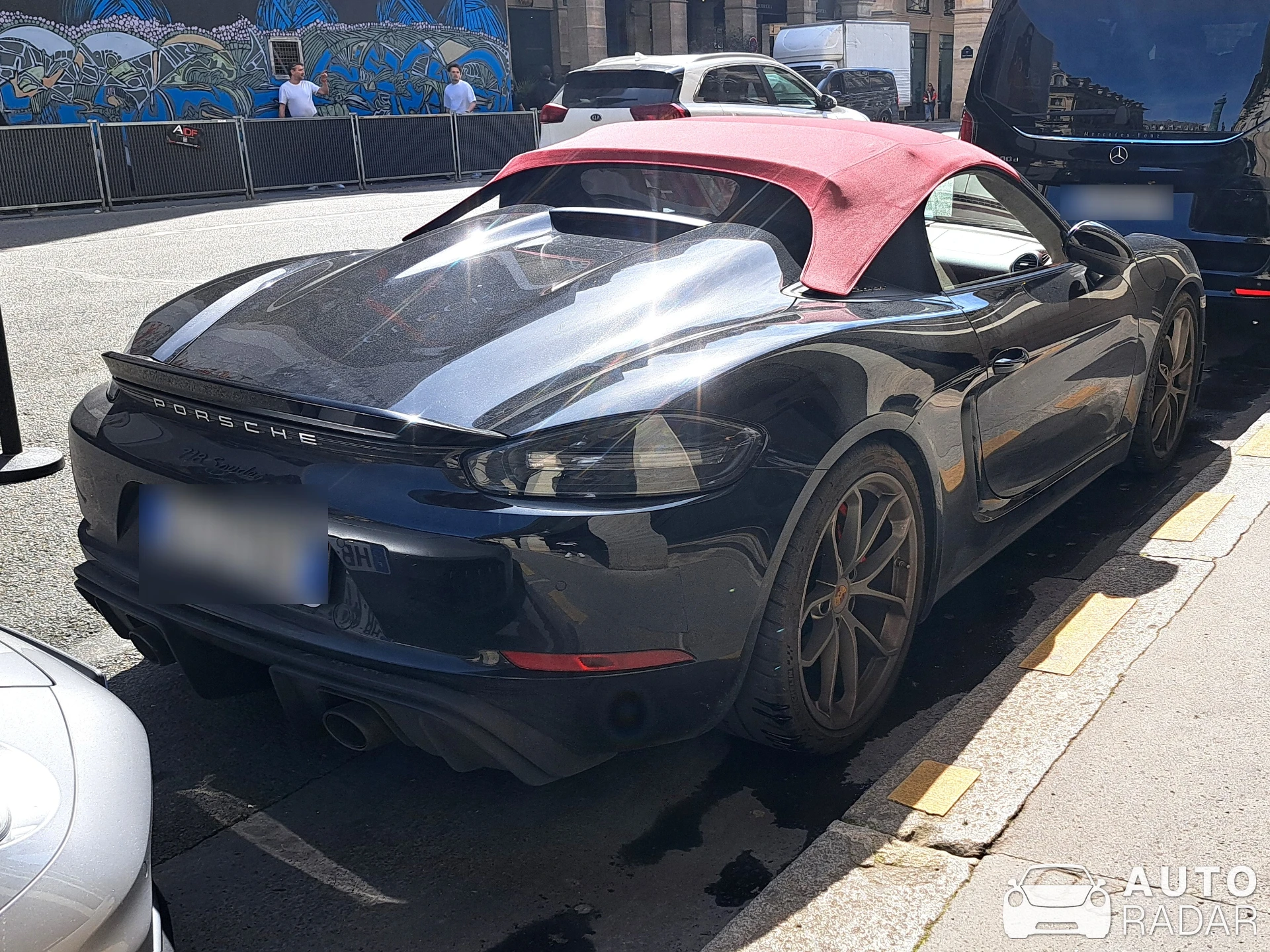 Porsche 718 Spyder spotted in Paris