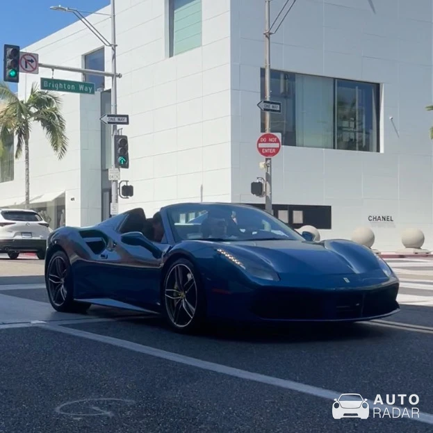Ferrari 488 Spider spotted in Beverly Hills, United States